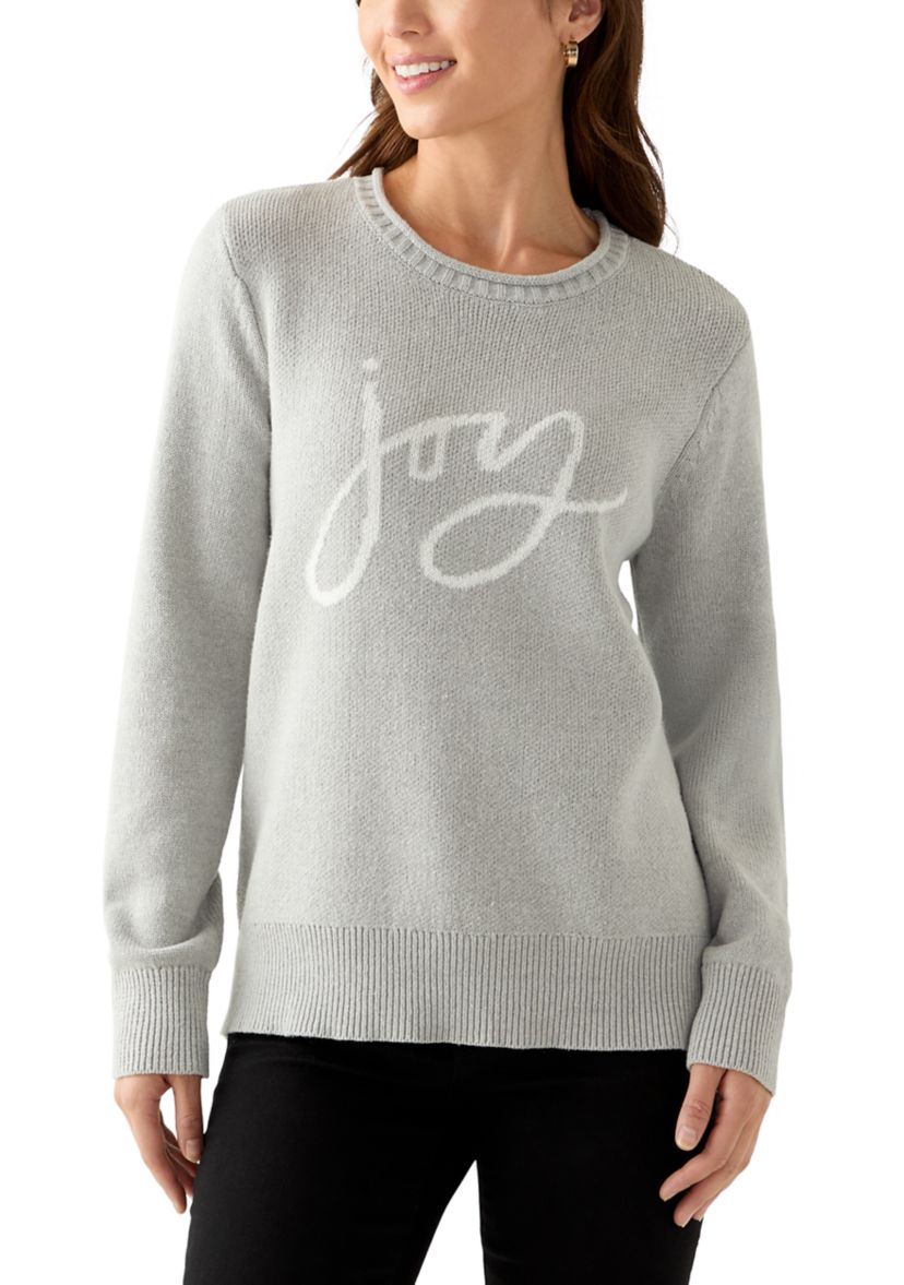 Petite Intarsia Pullover Sweater
