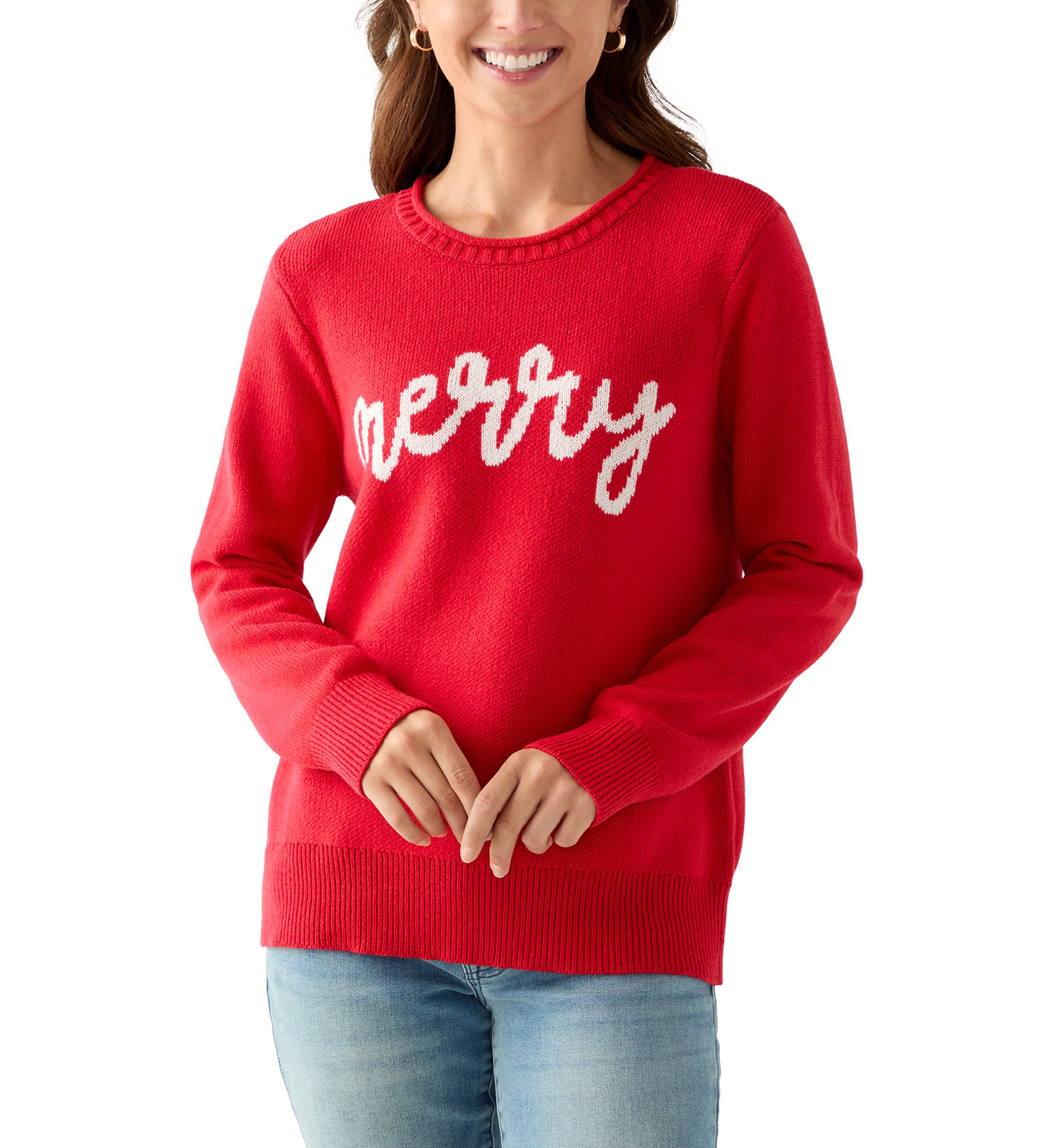 Petite Intarsia Pullover Sweater