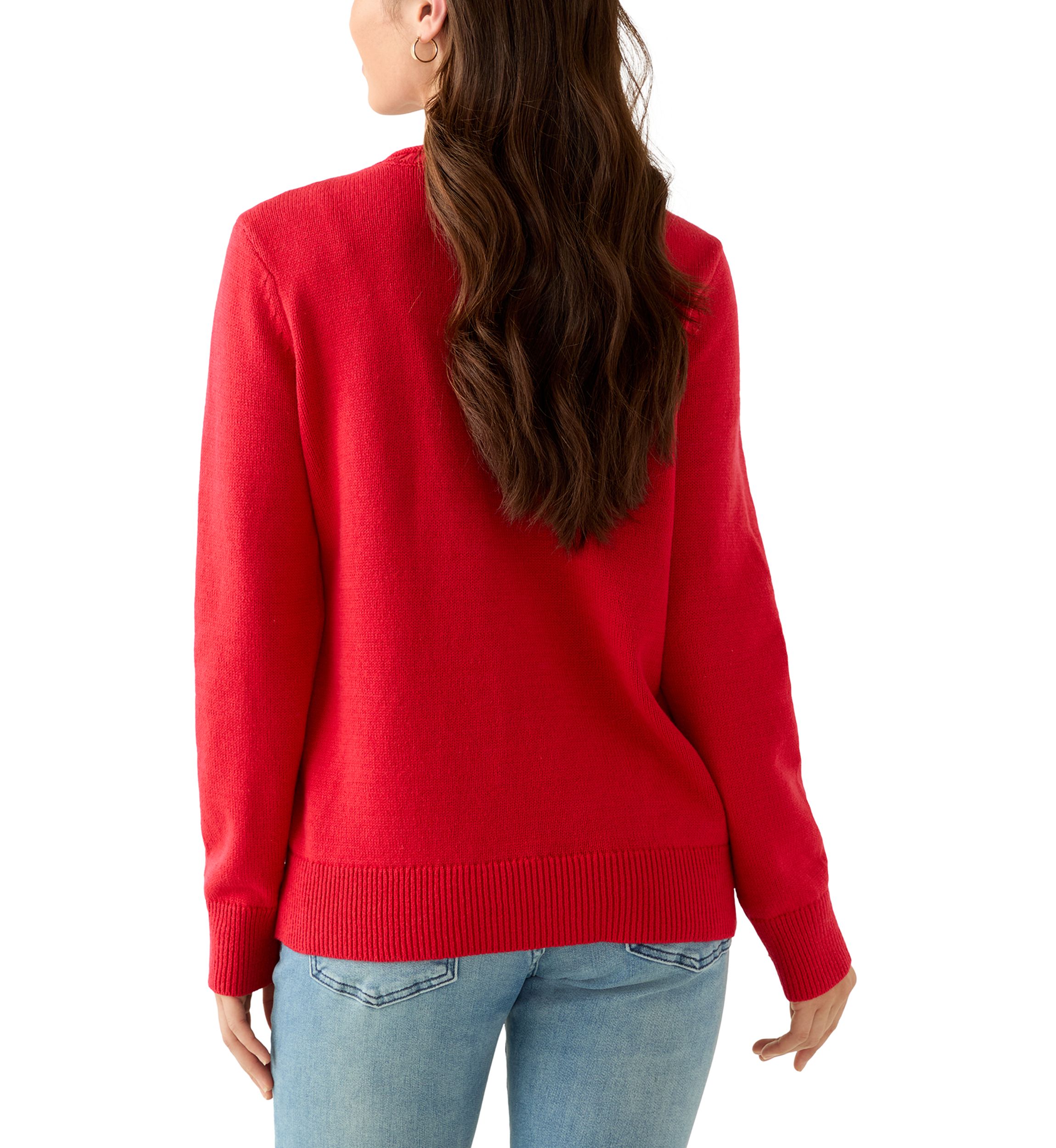 Petite Intarsia Pullover Sweater