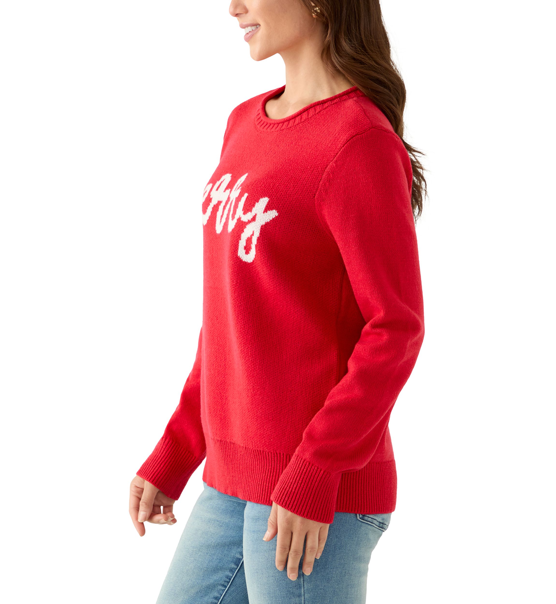 Petite Intarsia Pullover Sweater