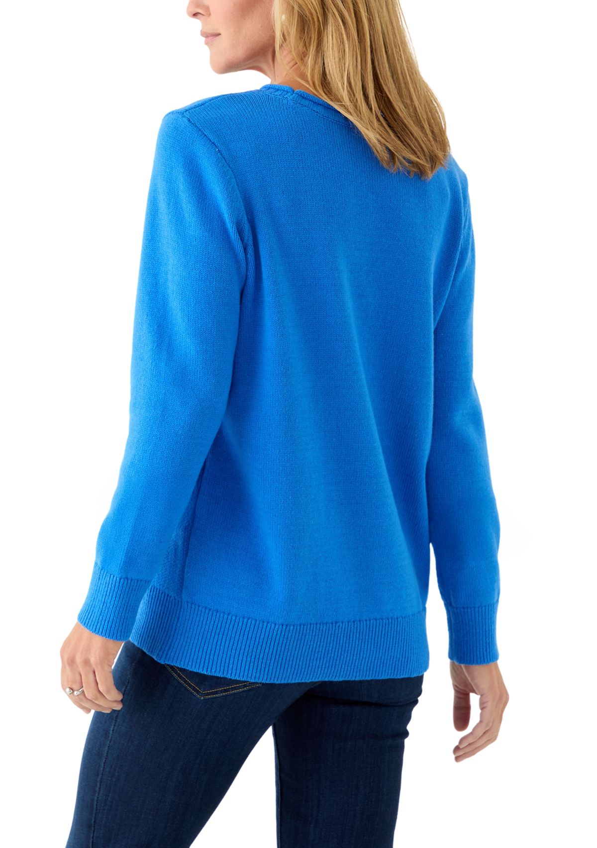 Womens Stitch Intarsia Sweater