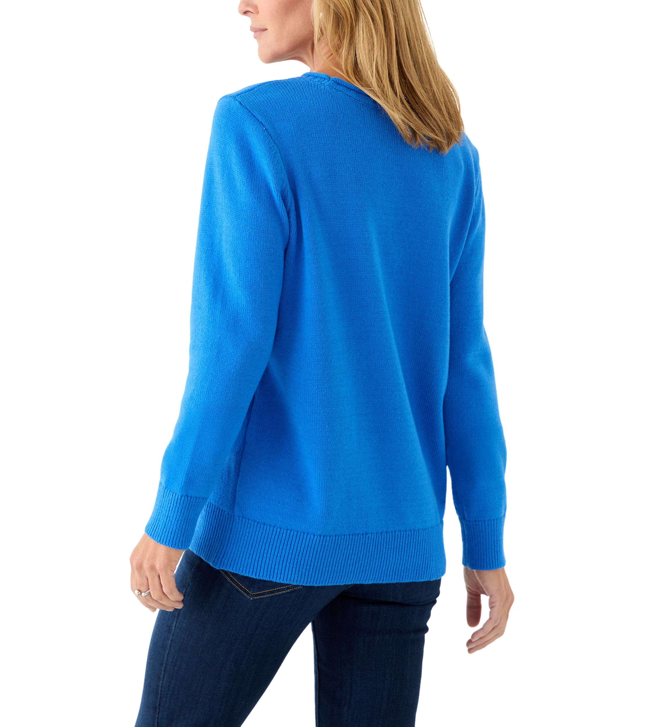 Womens Stitch Intarsia Sweater