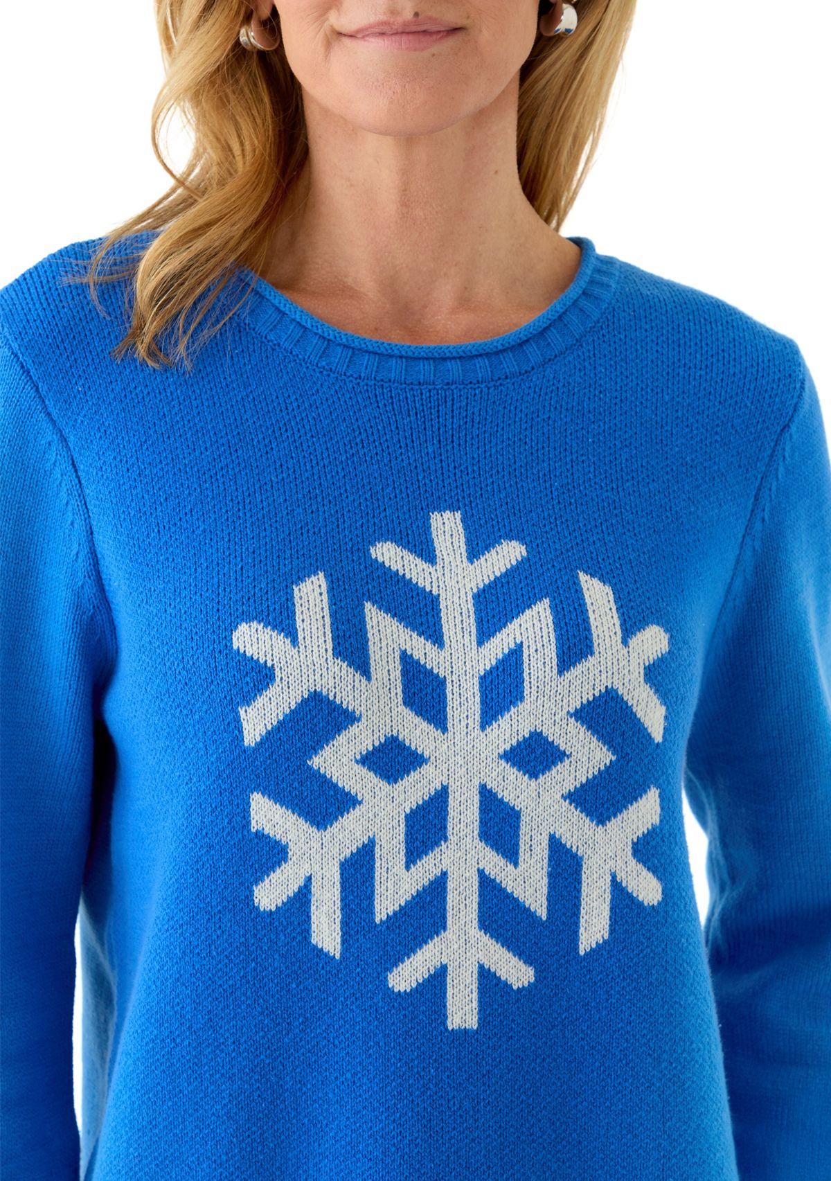 Womens Stitch Intarsia Sweater