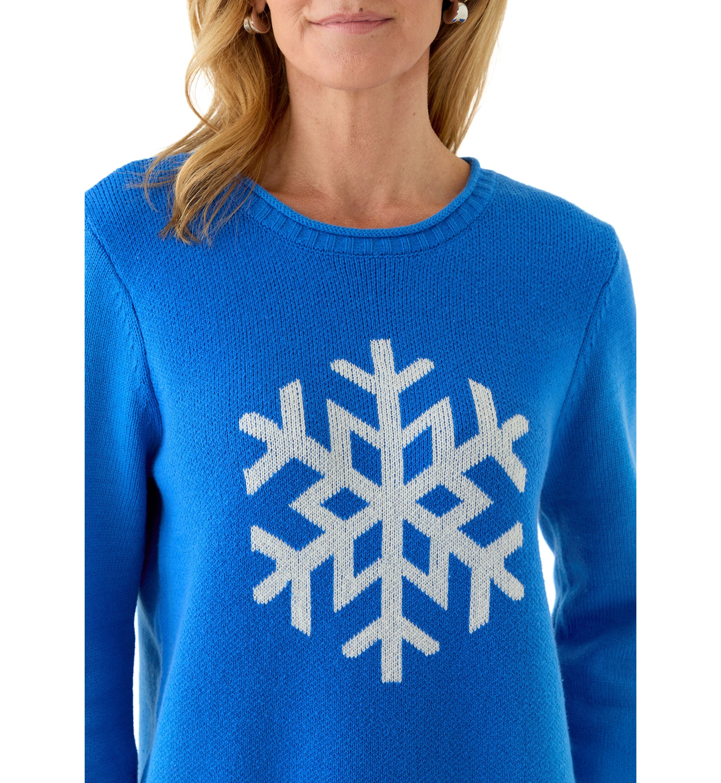 Womens Stitch Intarsia Sweater