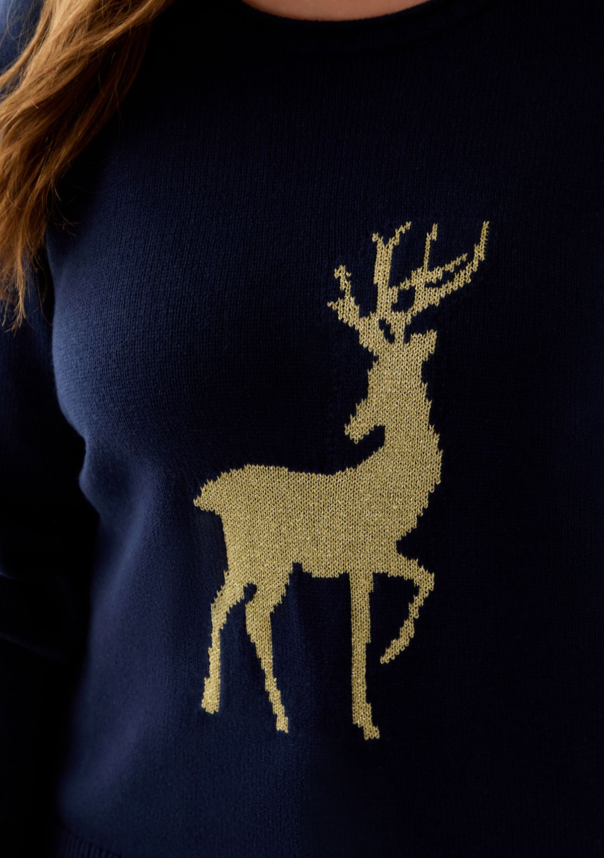 Plus Size Intarsia Pullover Sweater