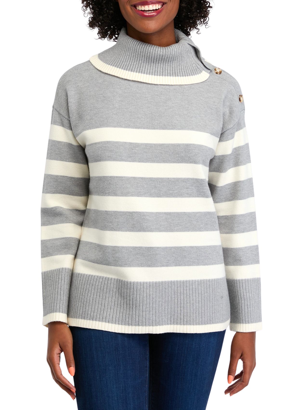 Womens Striped Sweater