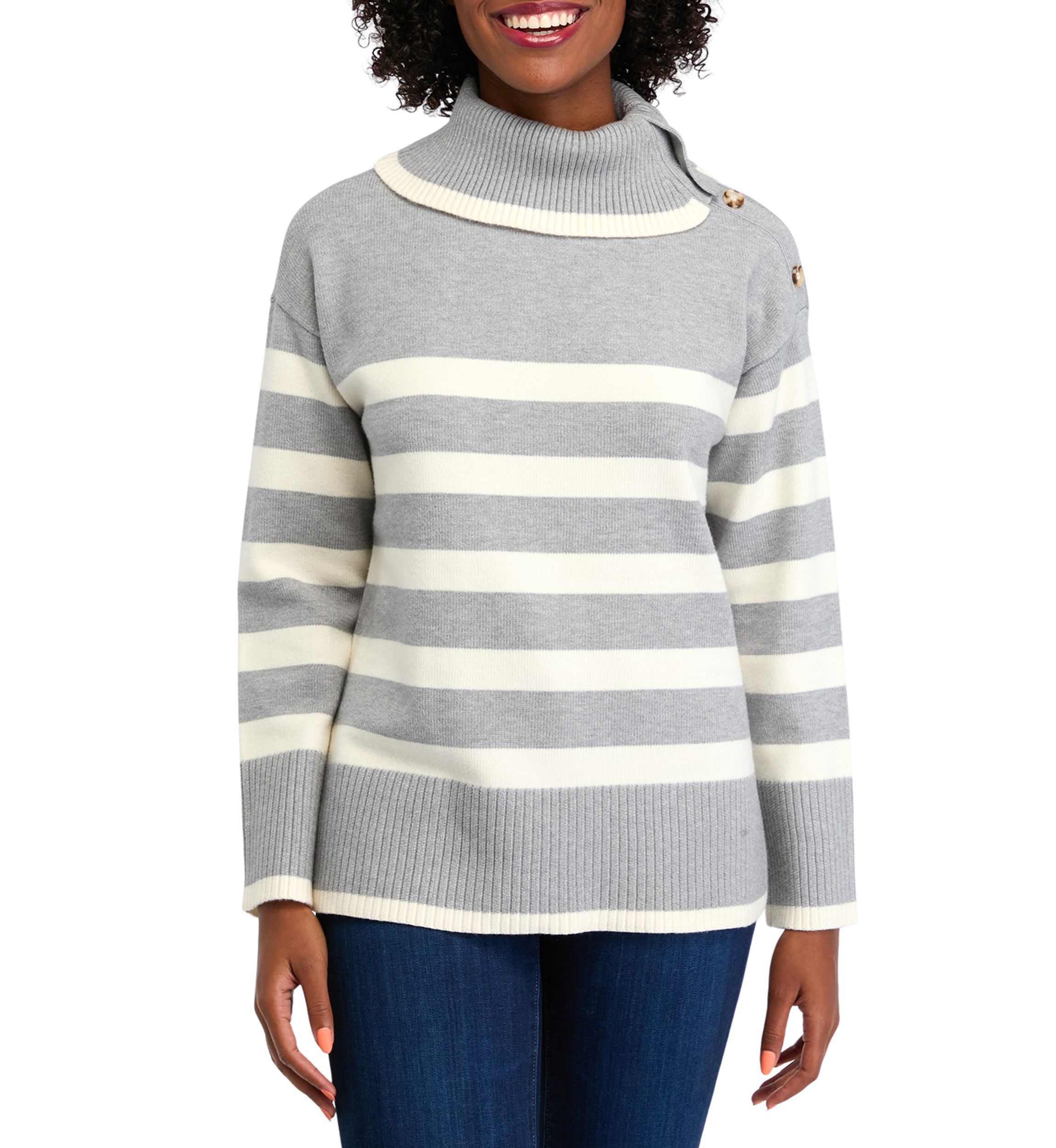 Womens Striped Sweater
