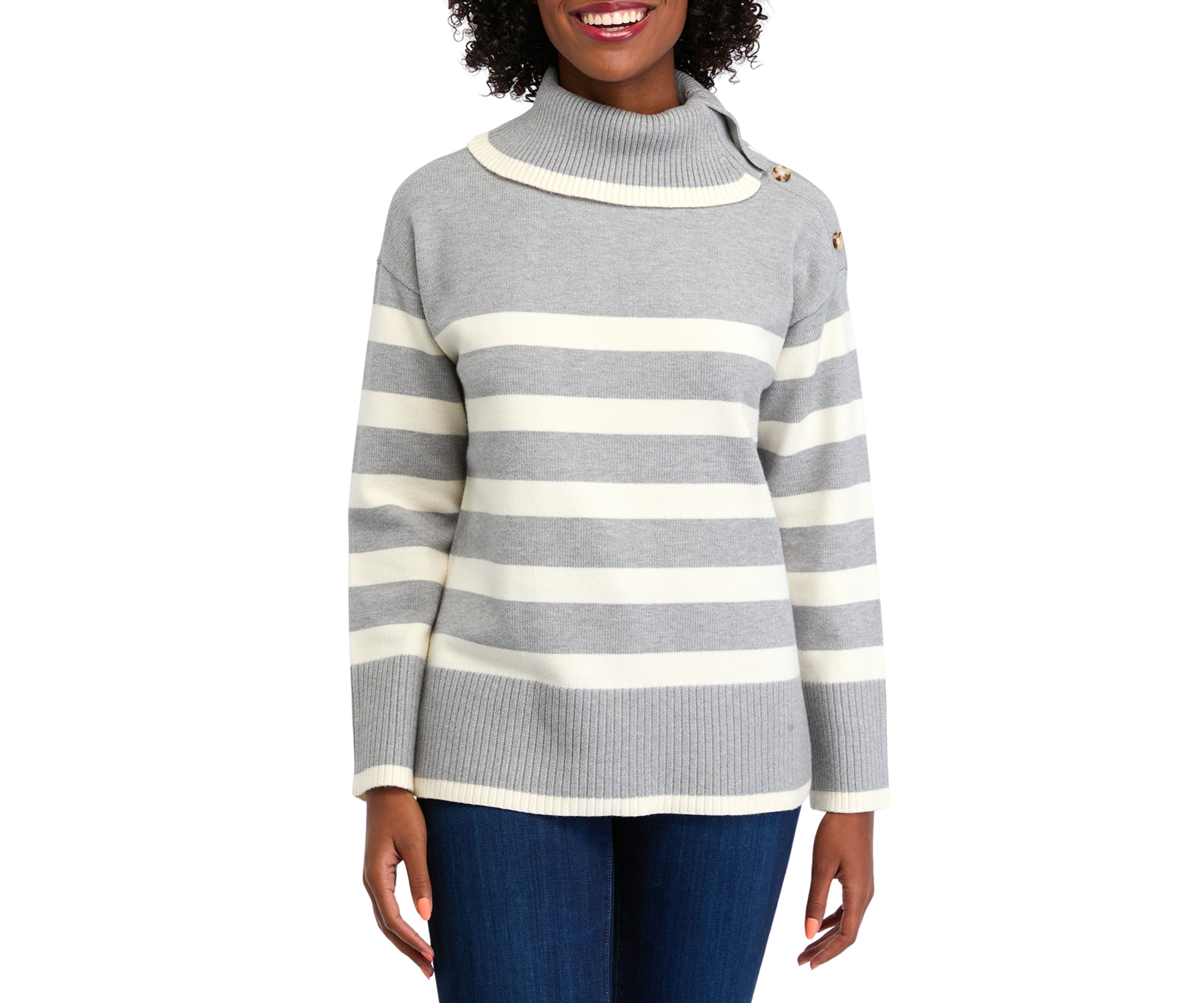 Womens Striped Sweater