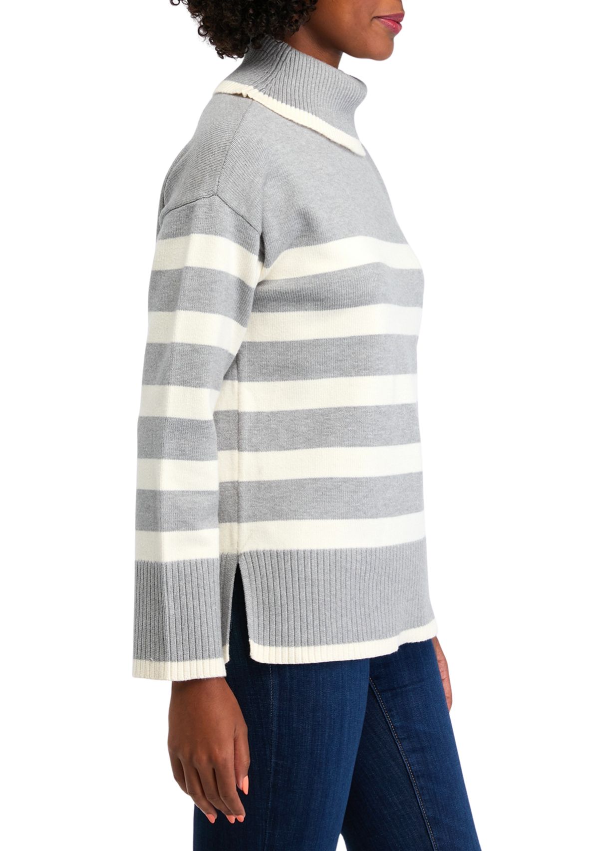 Womens Striped Sweater