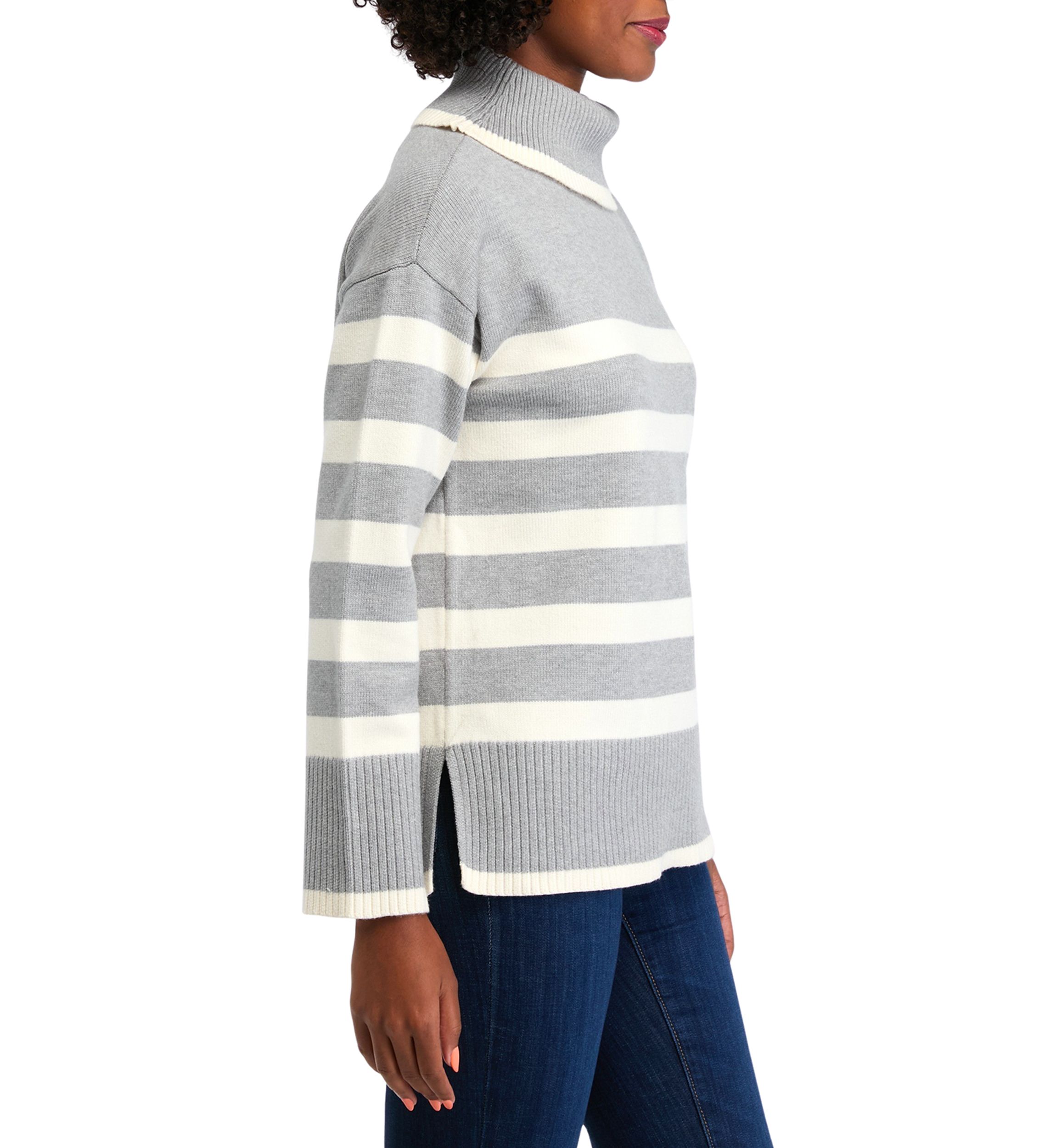 Womens Striped Sweater