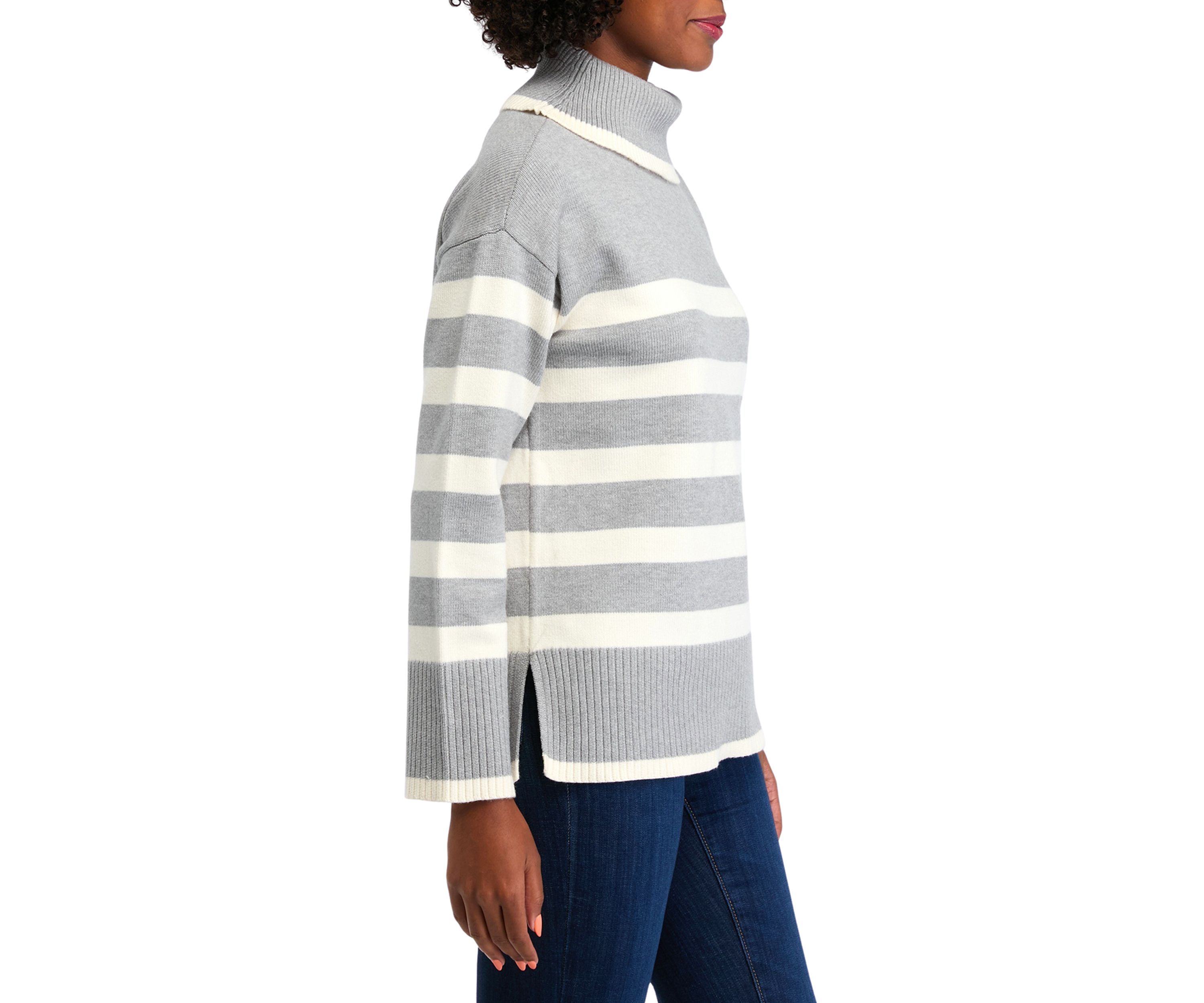 Womens Striped Sweater