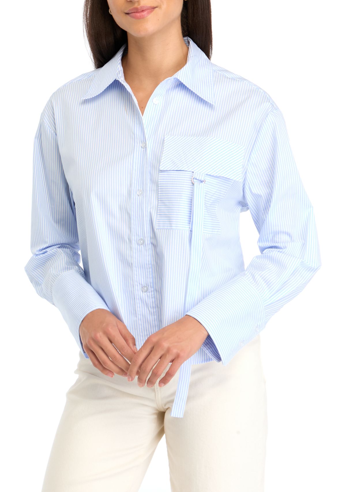 Womens Woven Utility Blouse