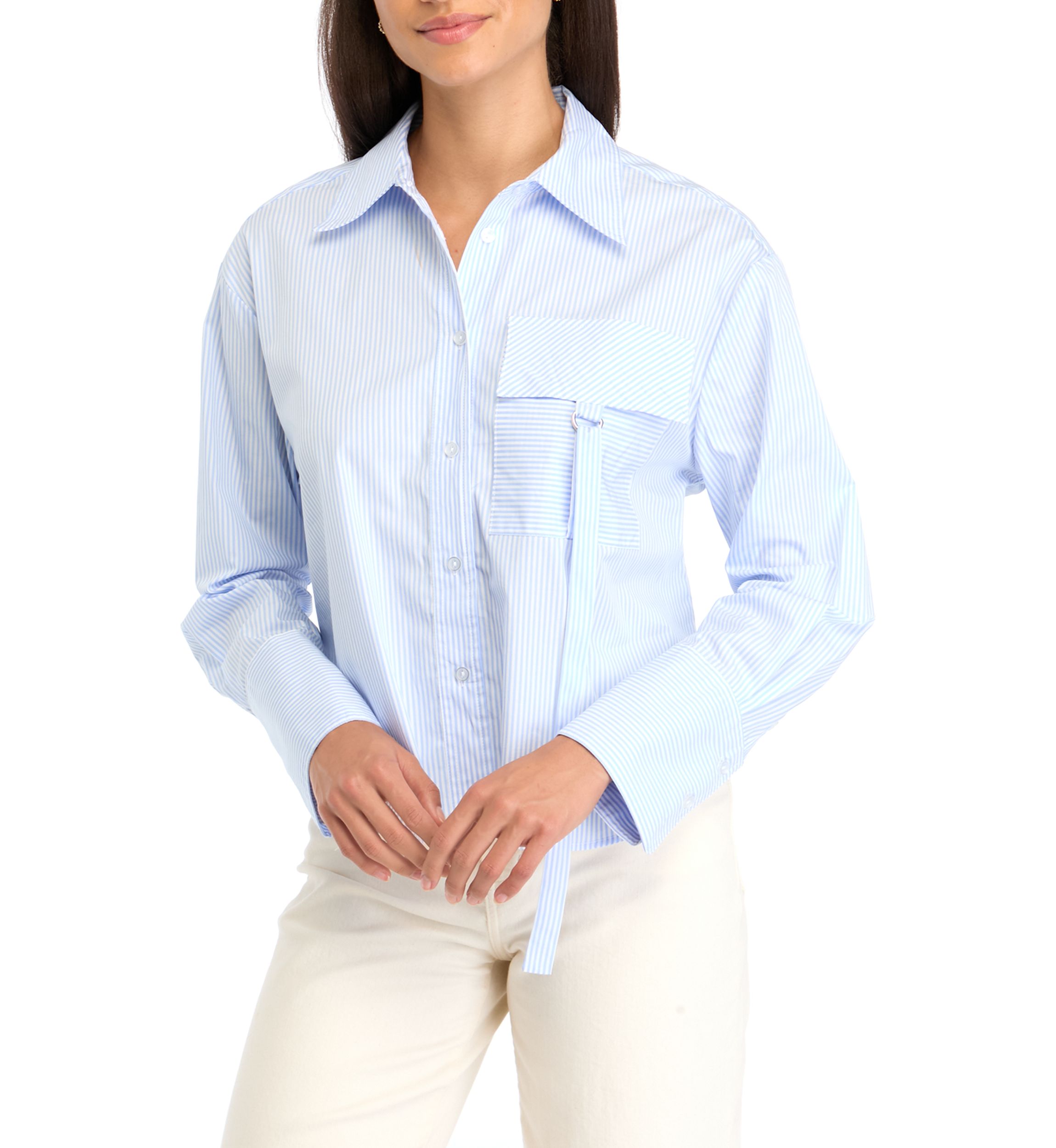 Womens Woven Utility Blouse