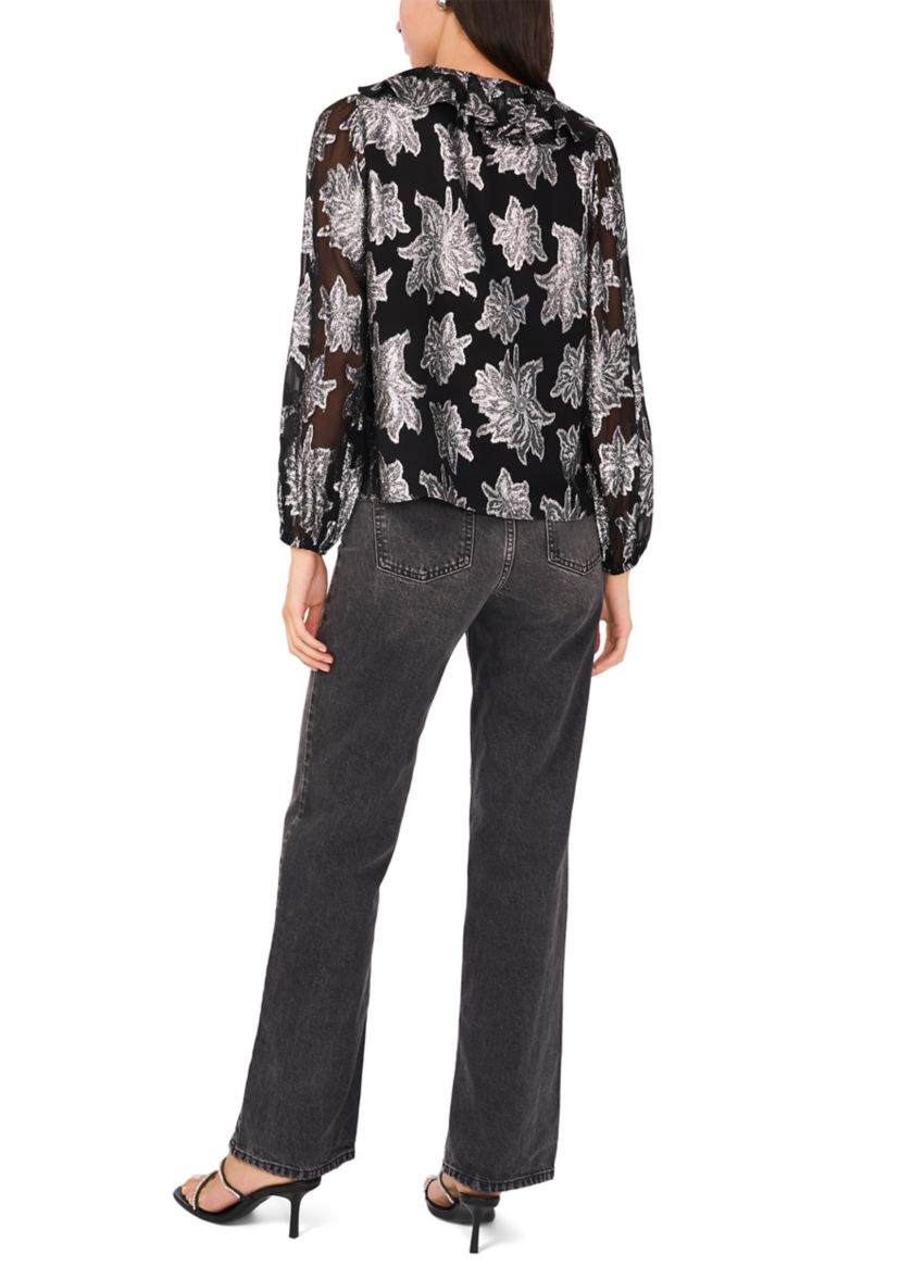 Womens Metallic Star Blouse