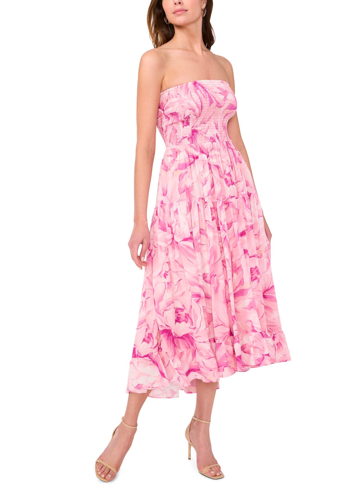 Womens Ruched Tube Dress 