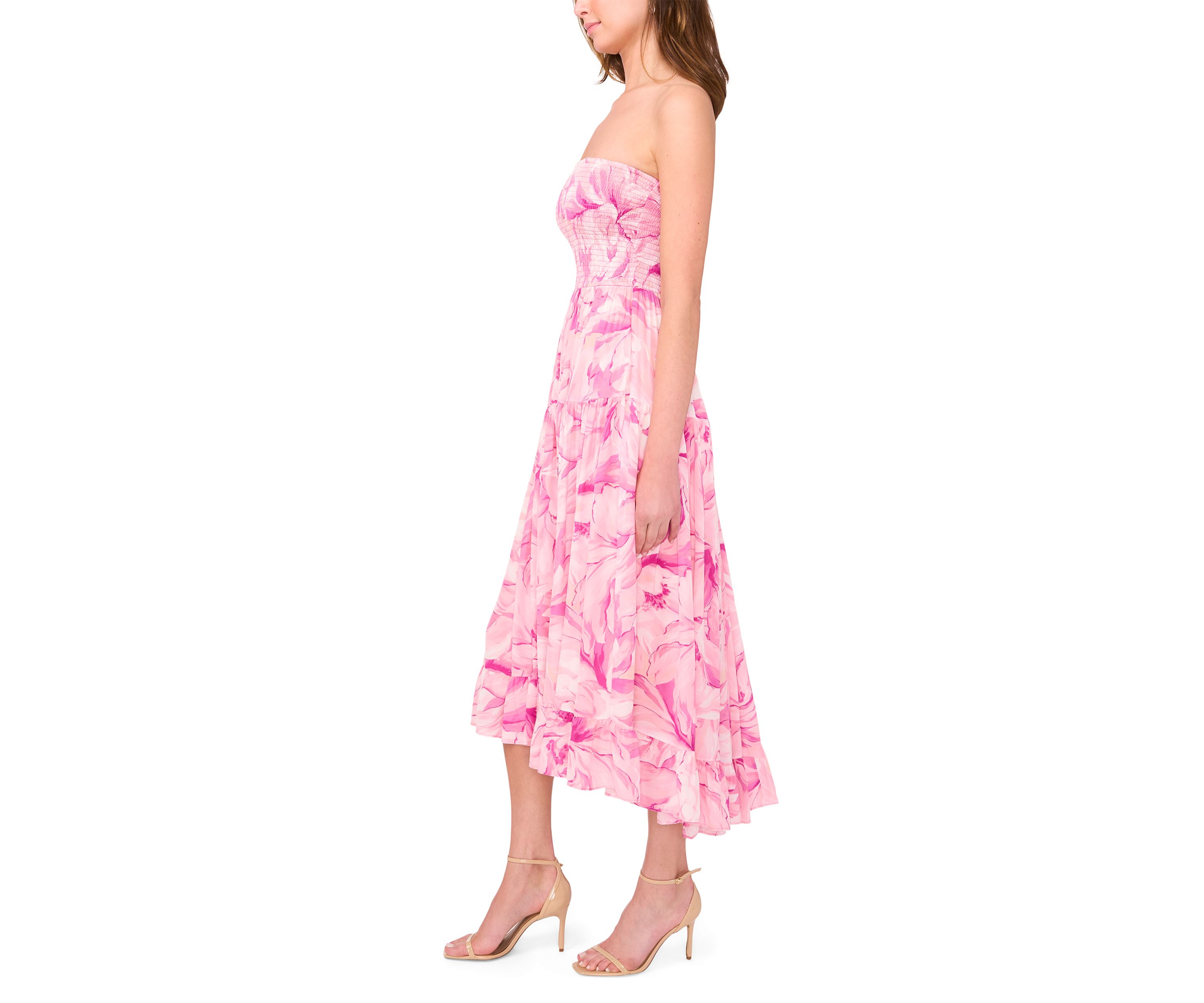 Womens Ruched Tube Dress 