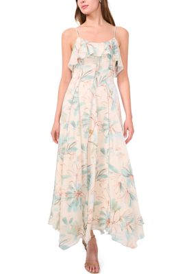 Parker Women's Sleeveless Flutter Printed Tank Dress