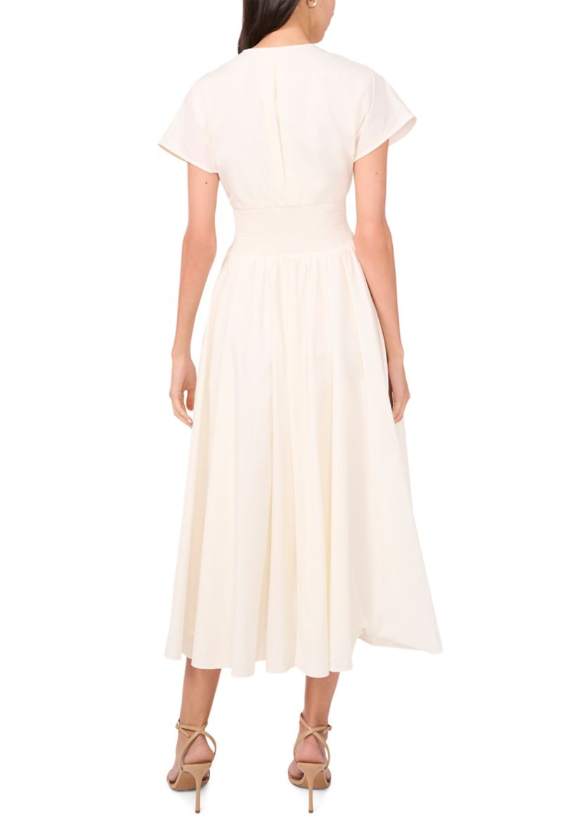 Womens Dolman Sleeve Belted Dress