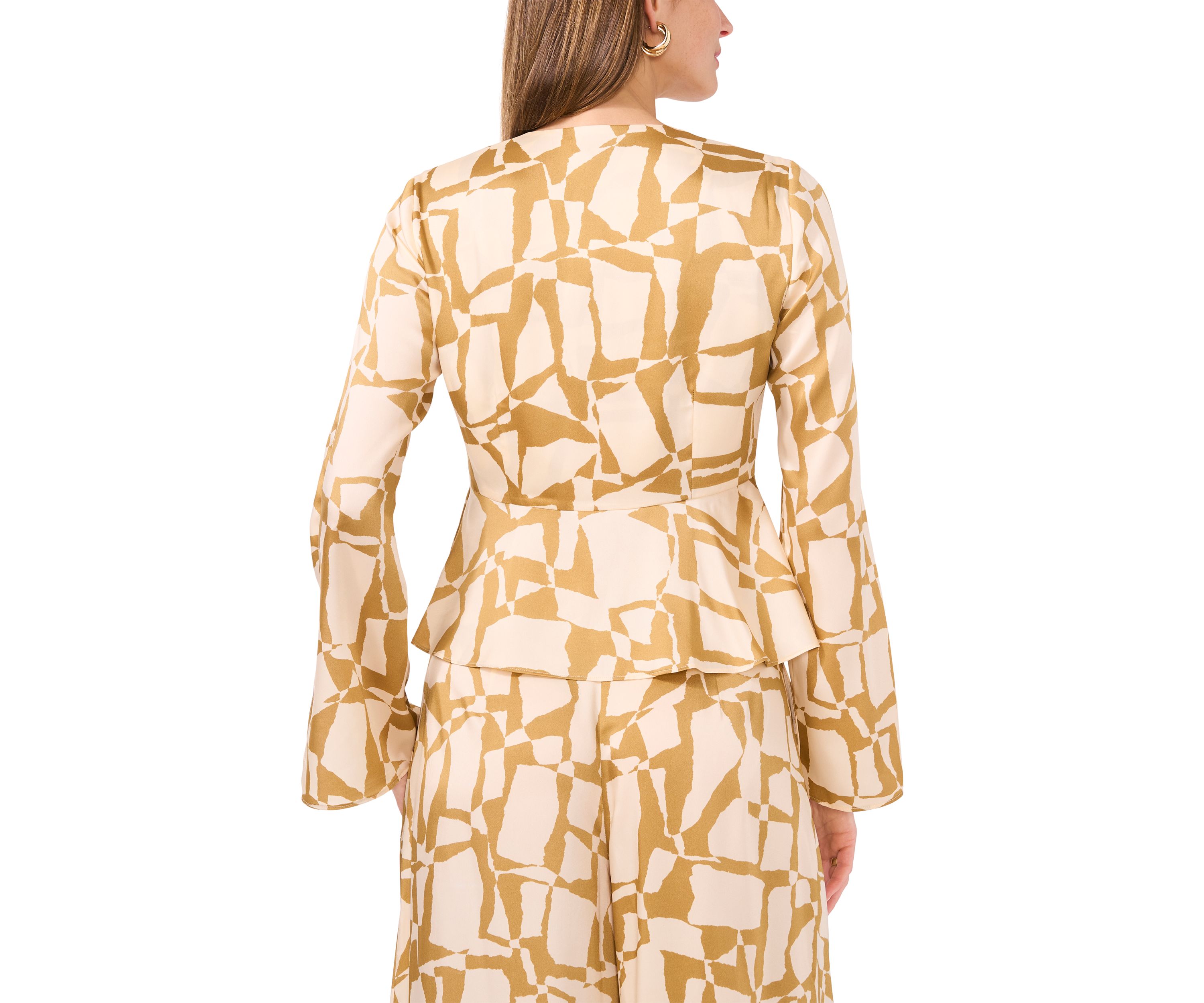 Womens Printed Silk Top