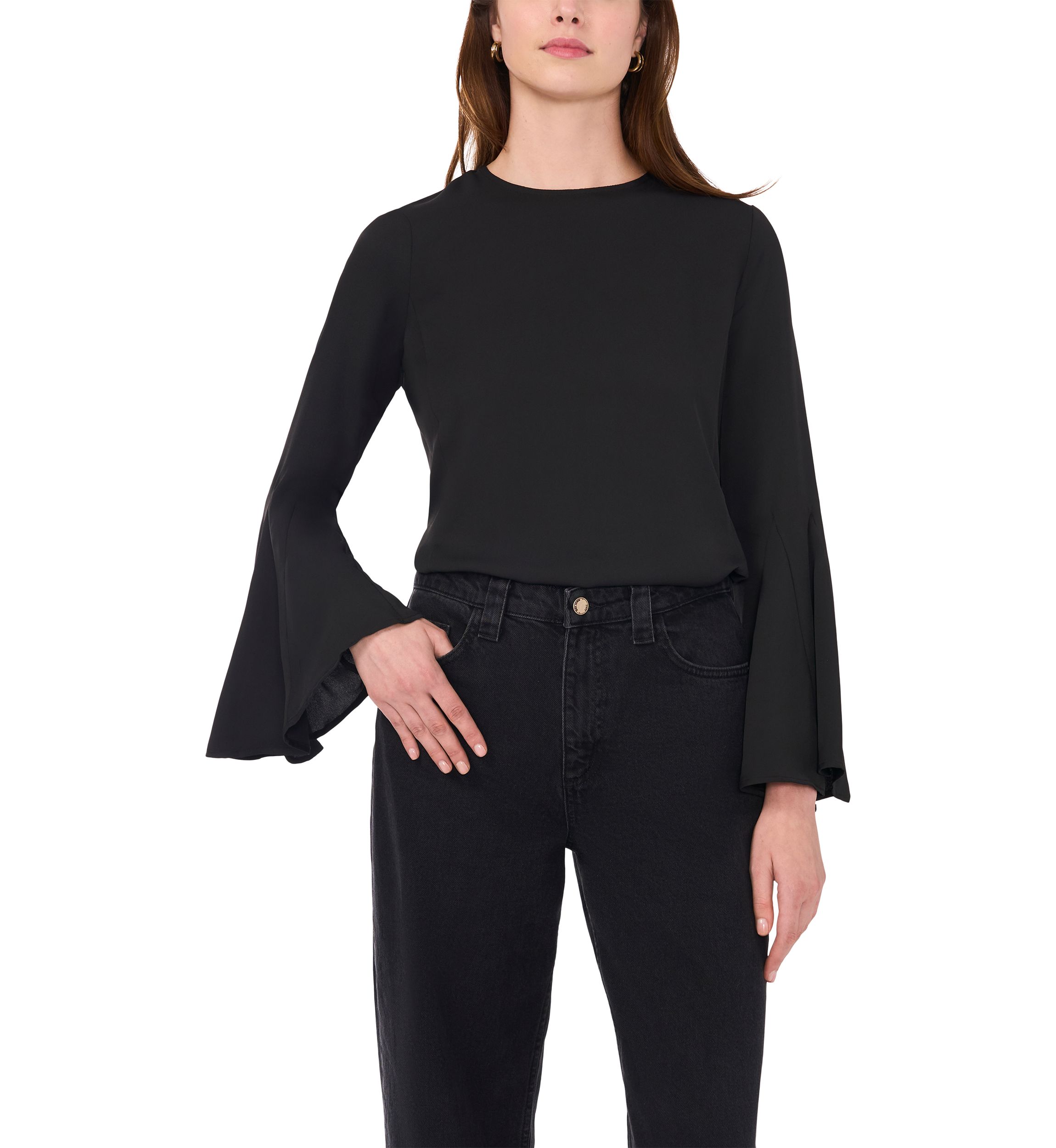 Womens Bell Sleeve Top