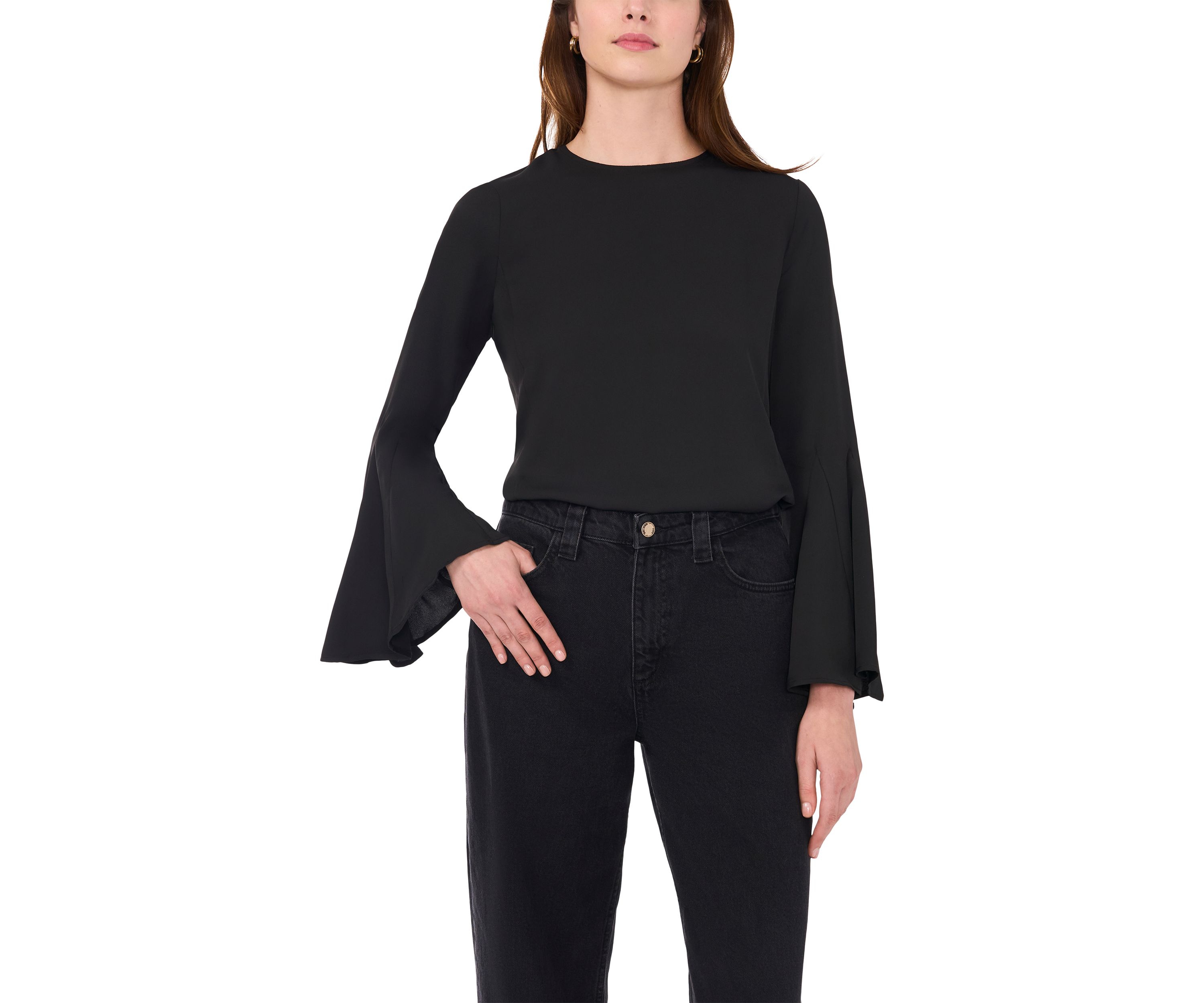 Womens Bell Sleeve Top