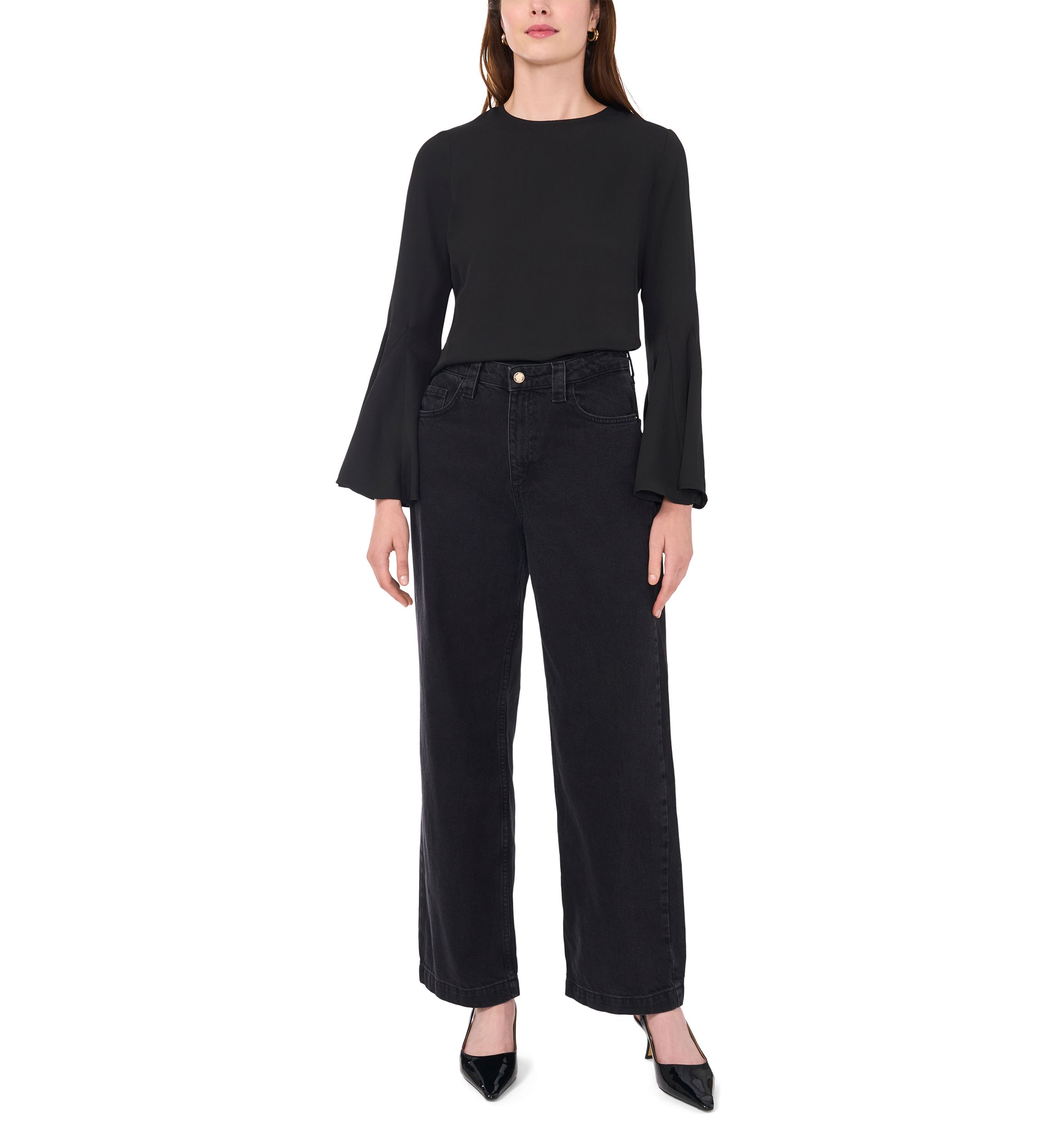 Womens Bell Sleeve Top