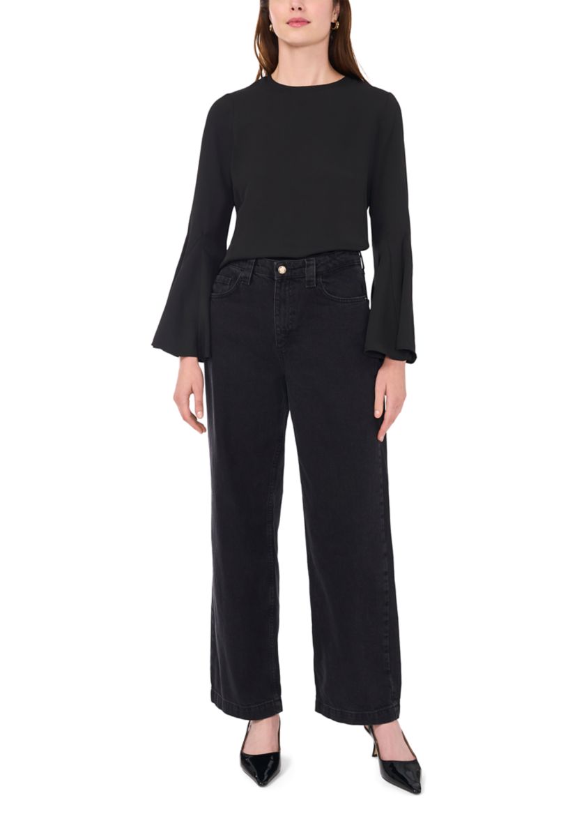 Womens Bell Sleeve Top
