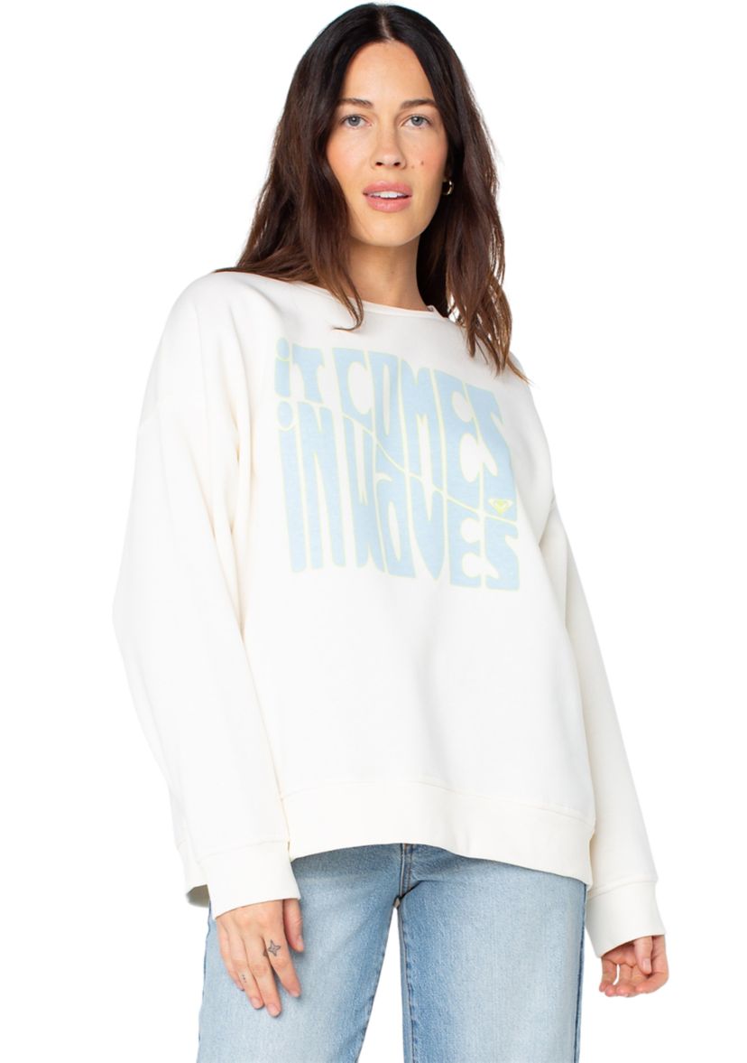 Womens Wavy Graphic Sweatshirt