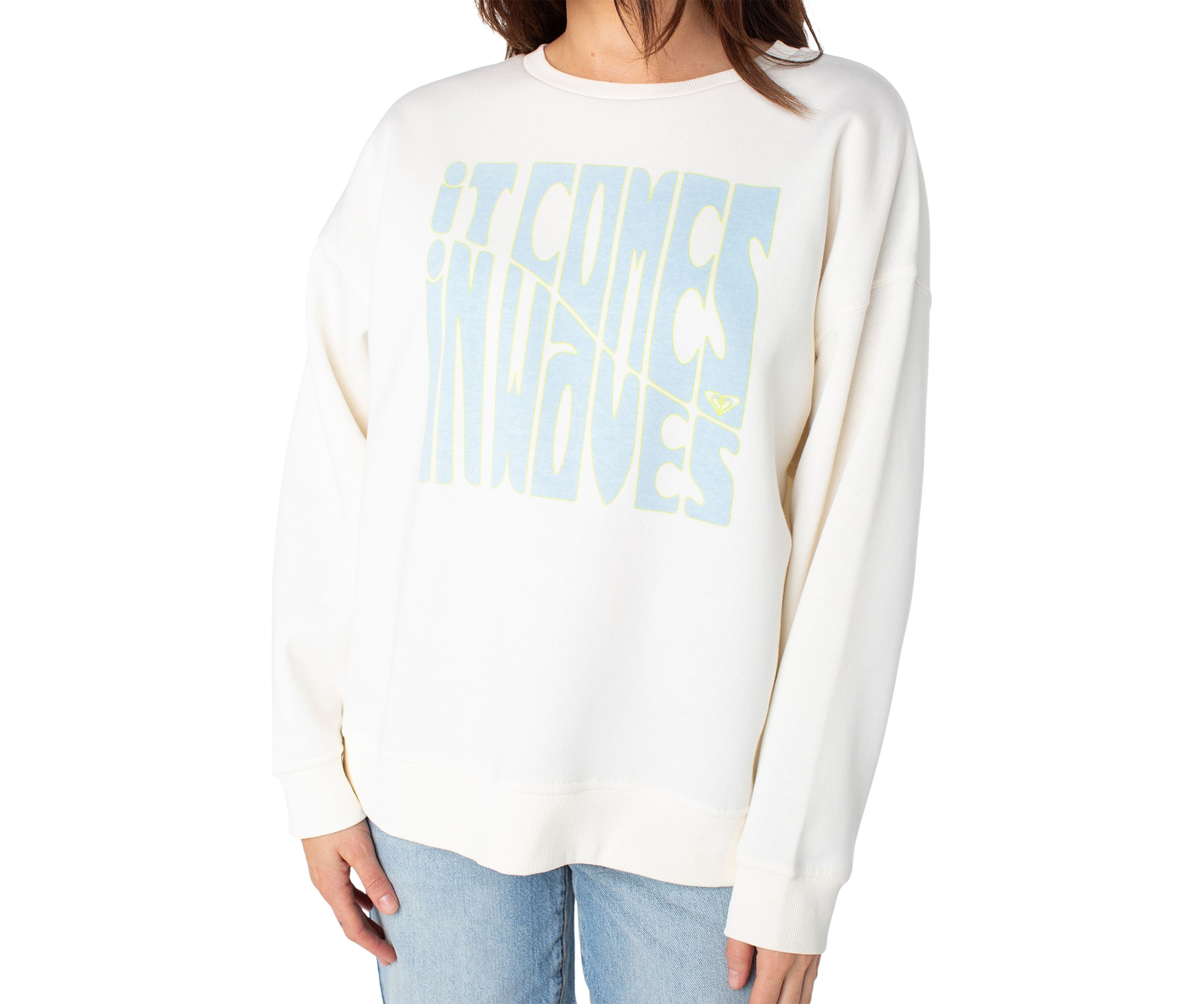 Womens Wavy Graphic Sweatshirt