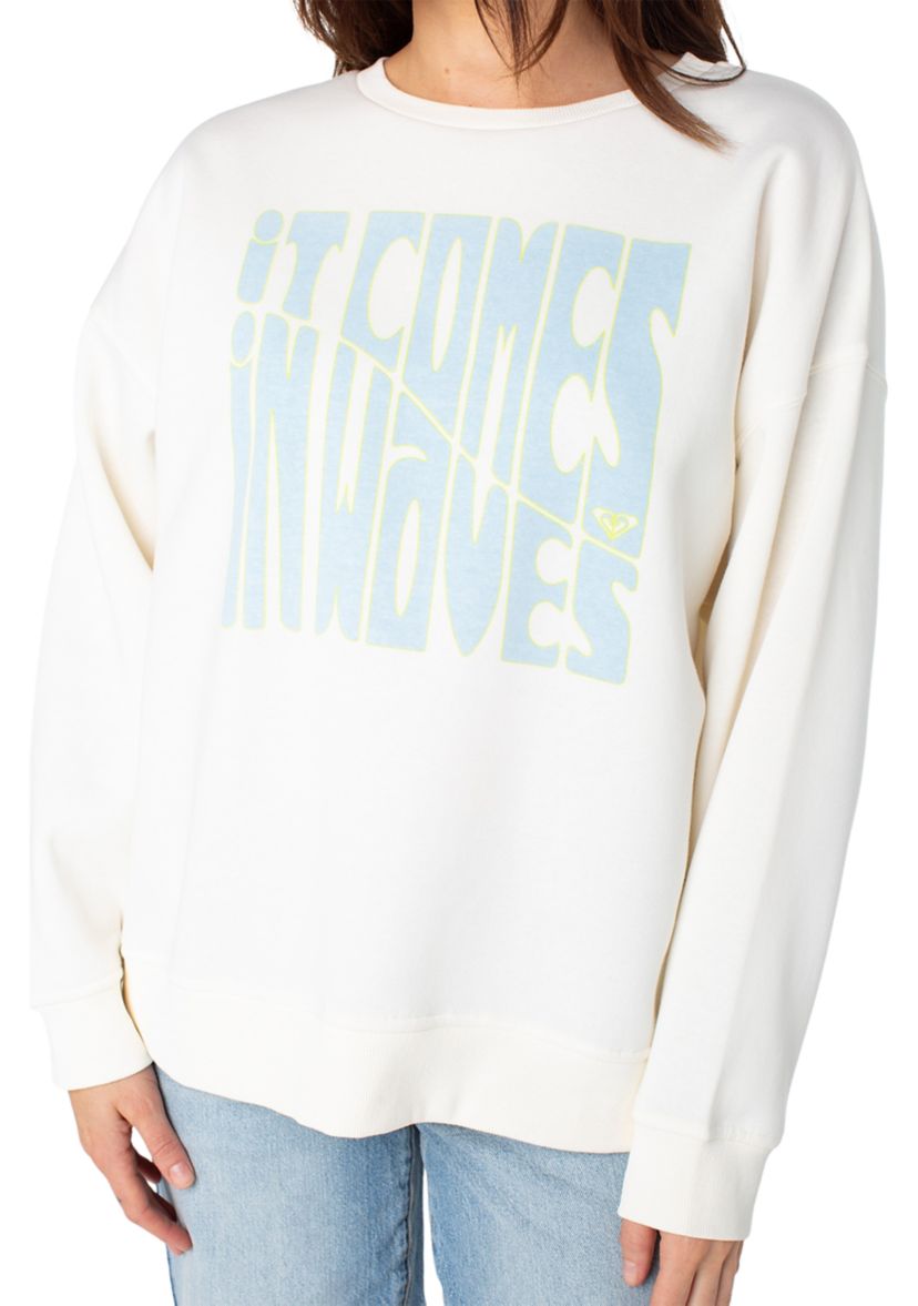 Womens Wavy Graphic Sweatshirt