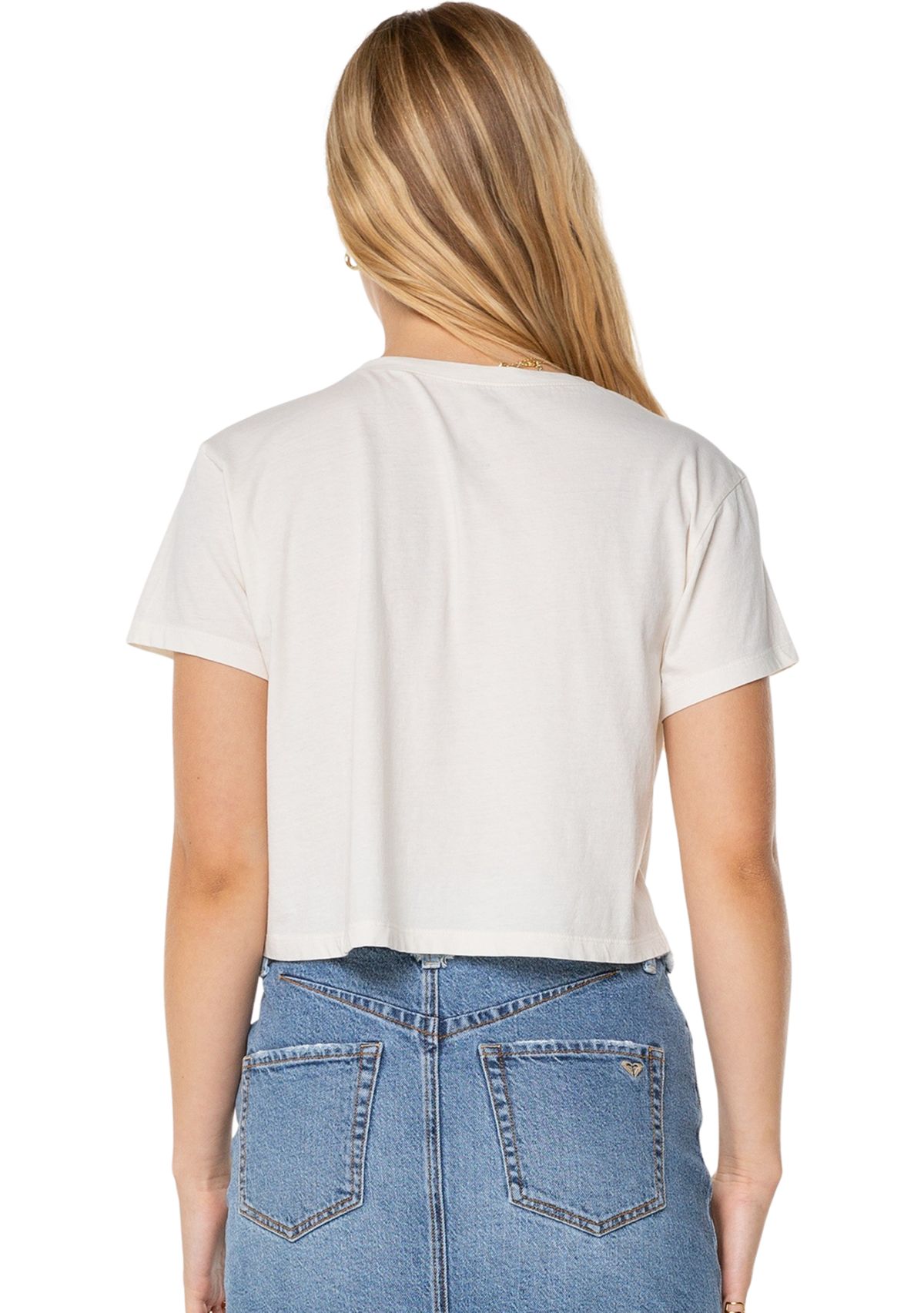 Womens Made in the Sun Graphic Cropped T-Shirt