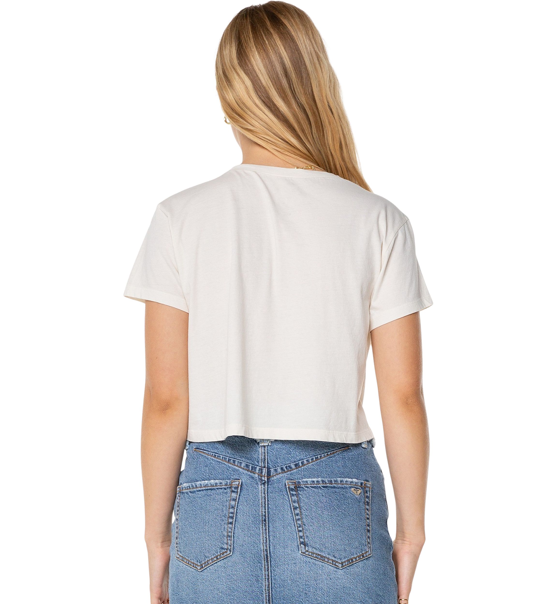 Womens Made in the Sun Graphic Cropped T-Shirt