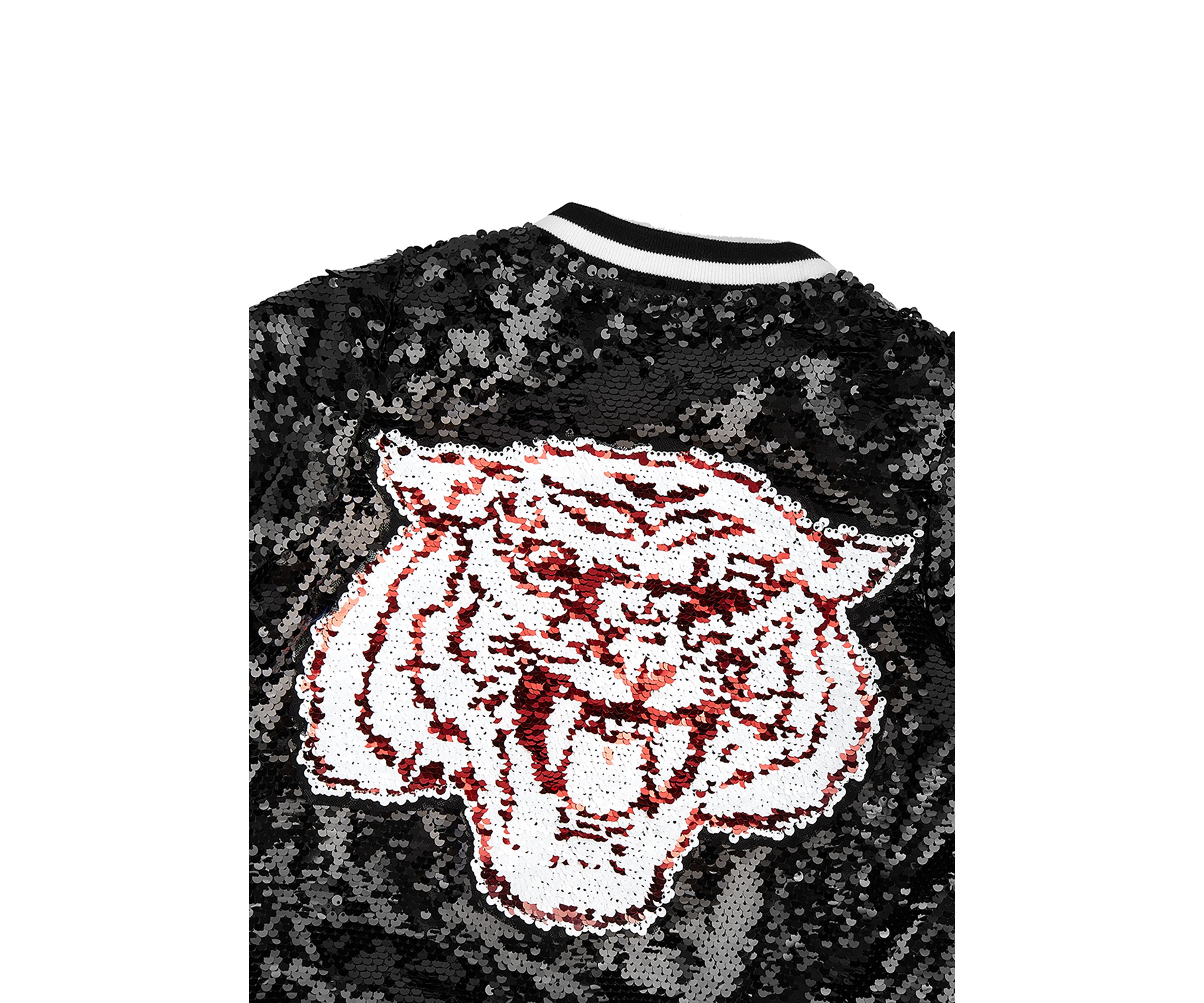 NCAA Morehouse Maroon Tigers Sequin Bomber Jacket