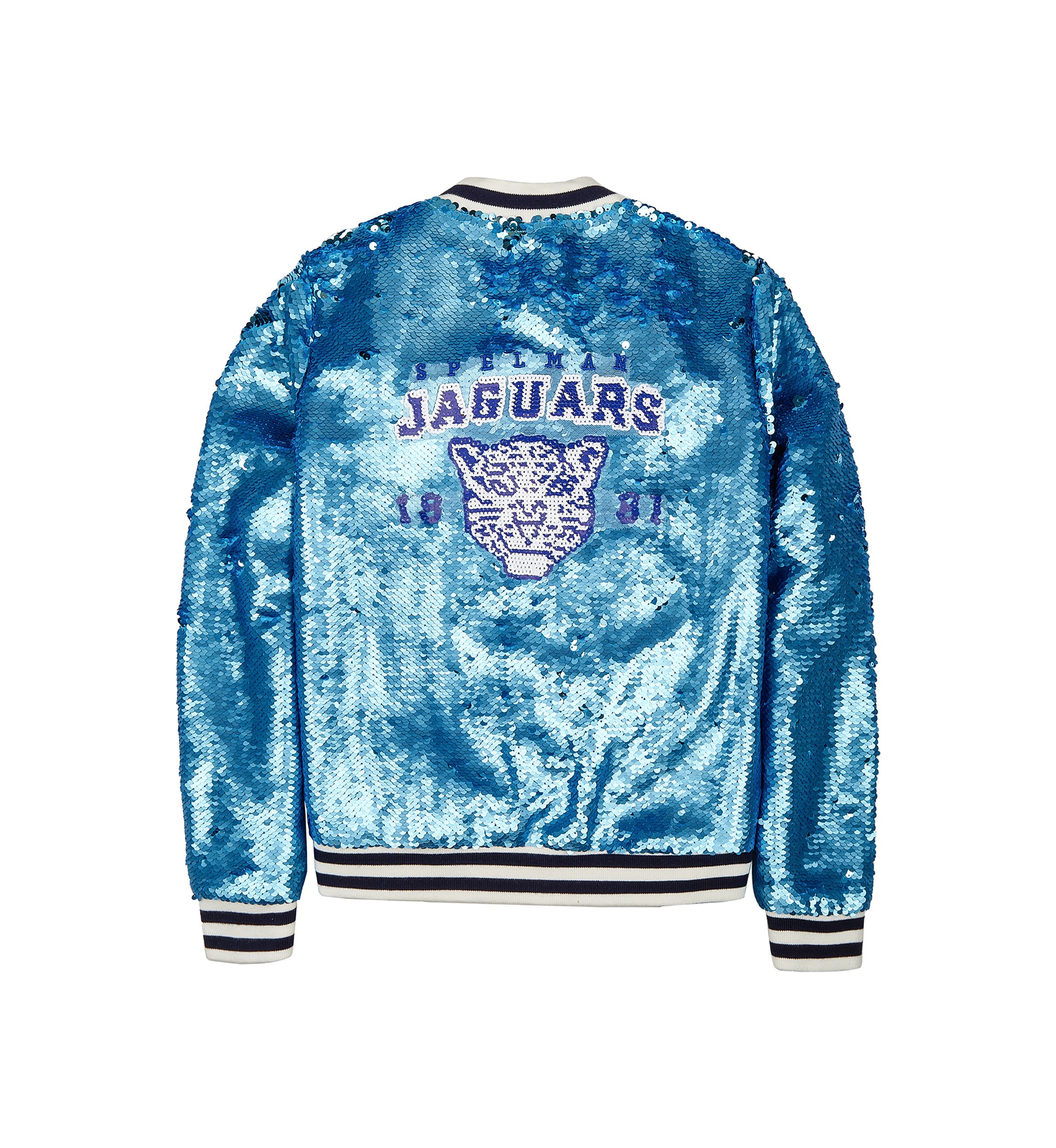 NCAA Spelman College Jaguars Sequin Bomber Jacket