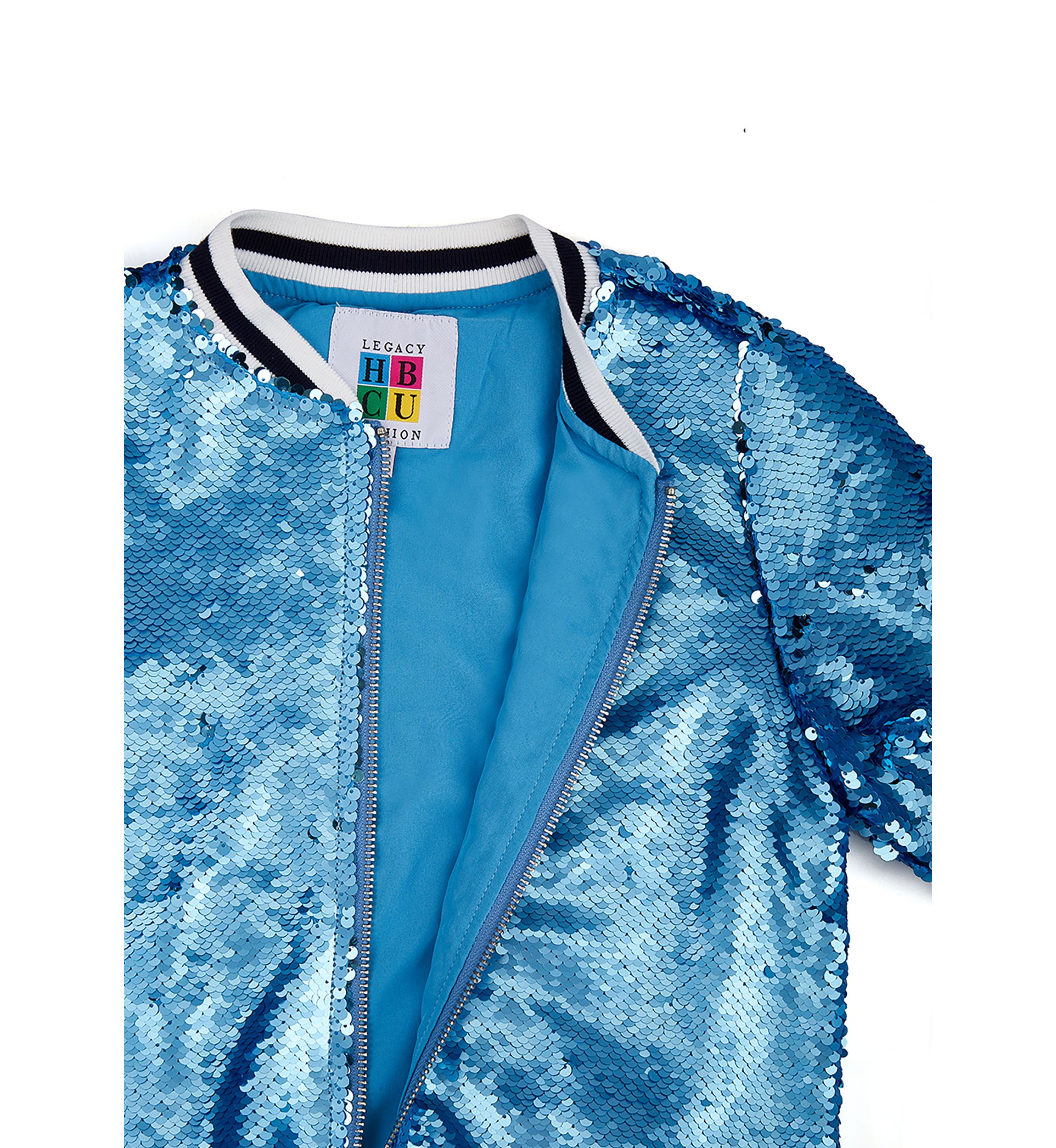 NCAA Spelman College Jaguars Sequin Bomber Jacket