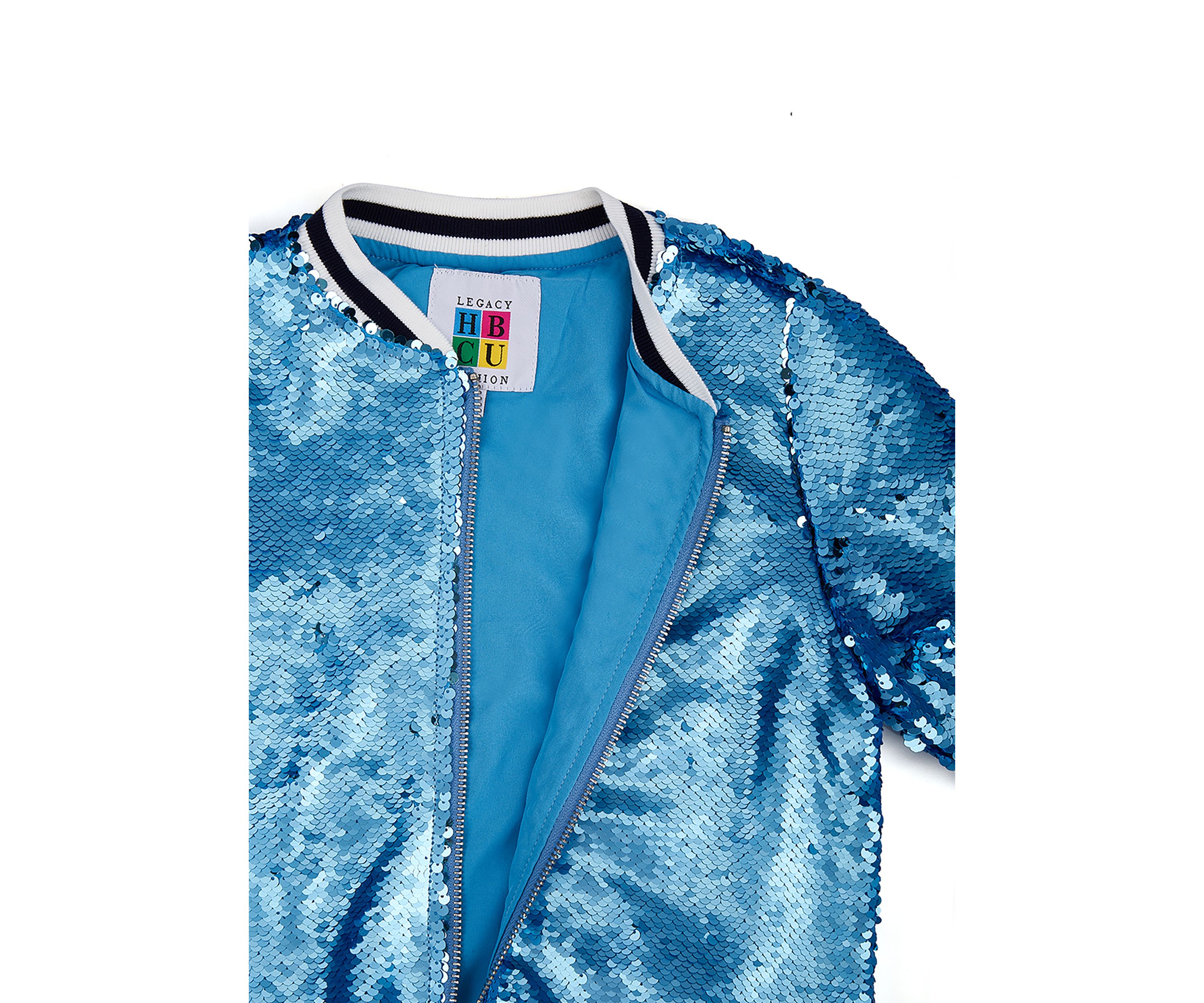 NCAA Spelman College Jaguars Sequin Bomber Jacket