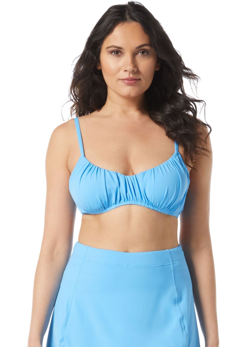 Womens Ruched Bikini Top 