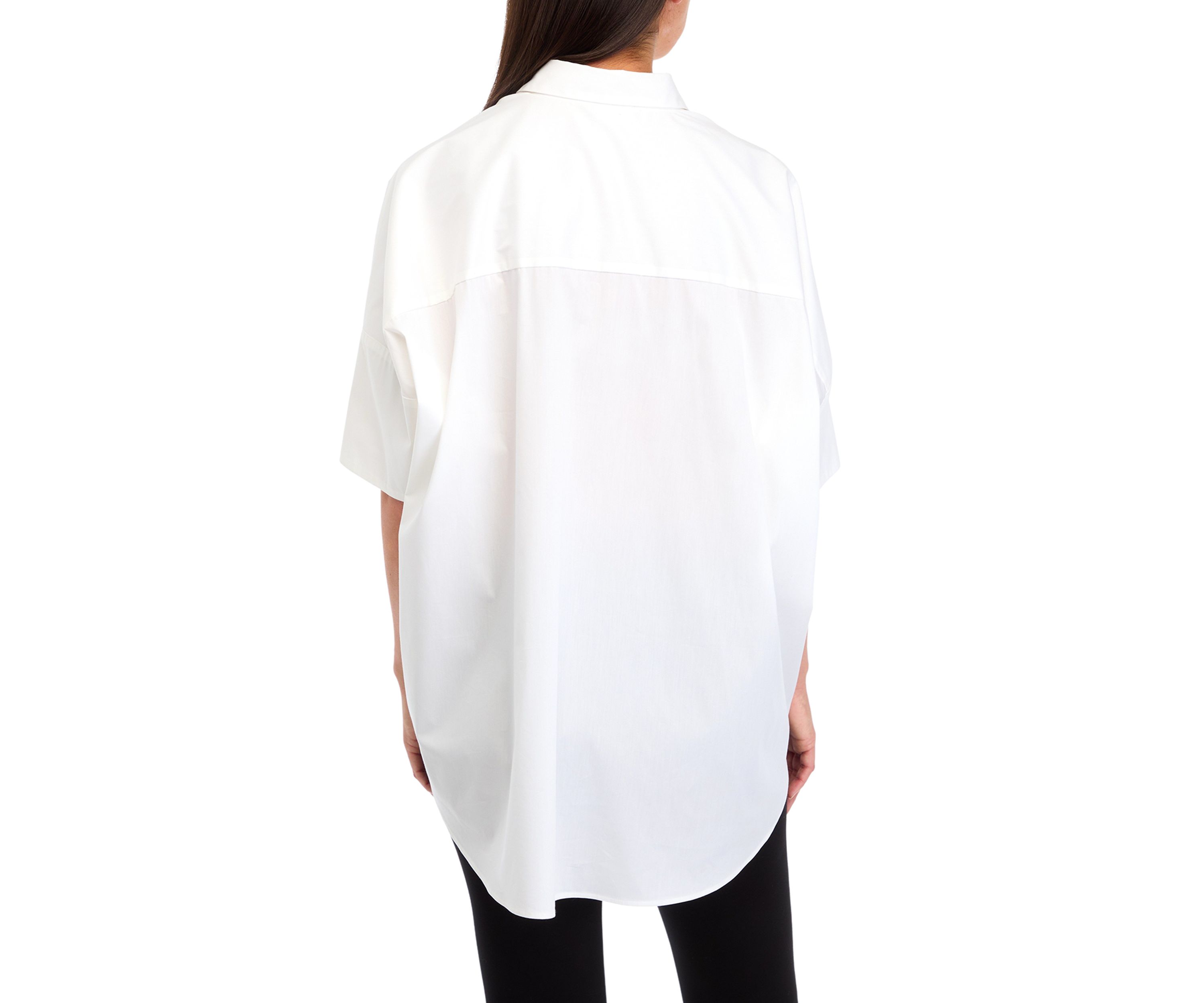Oversized Short Sleeve Button Up