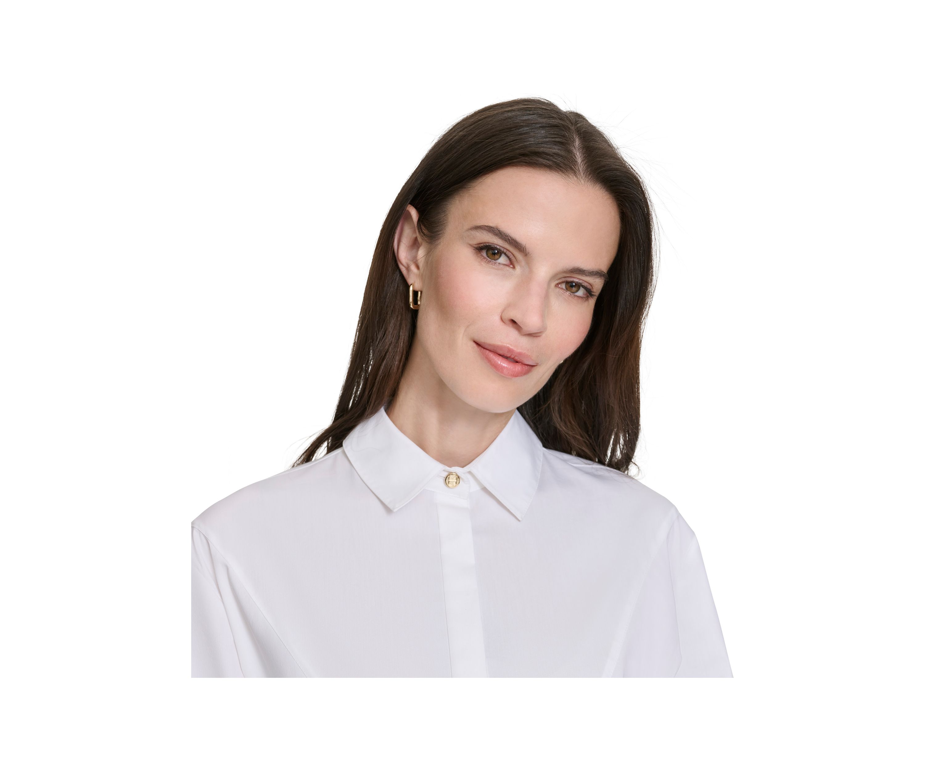 Womens Starburst Seam Button Up Top