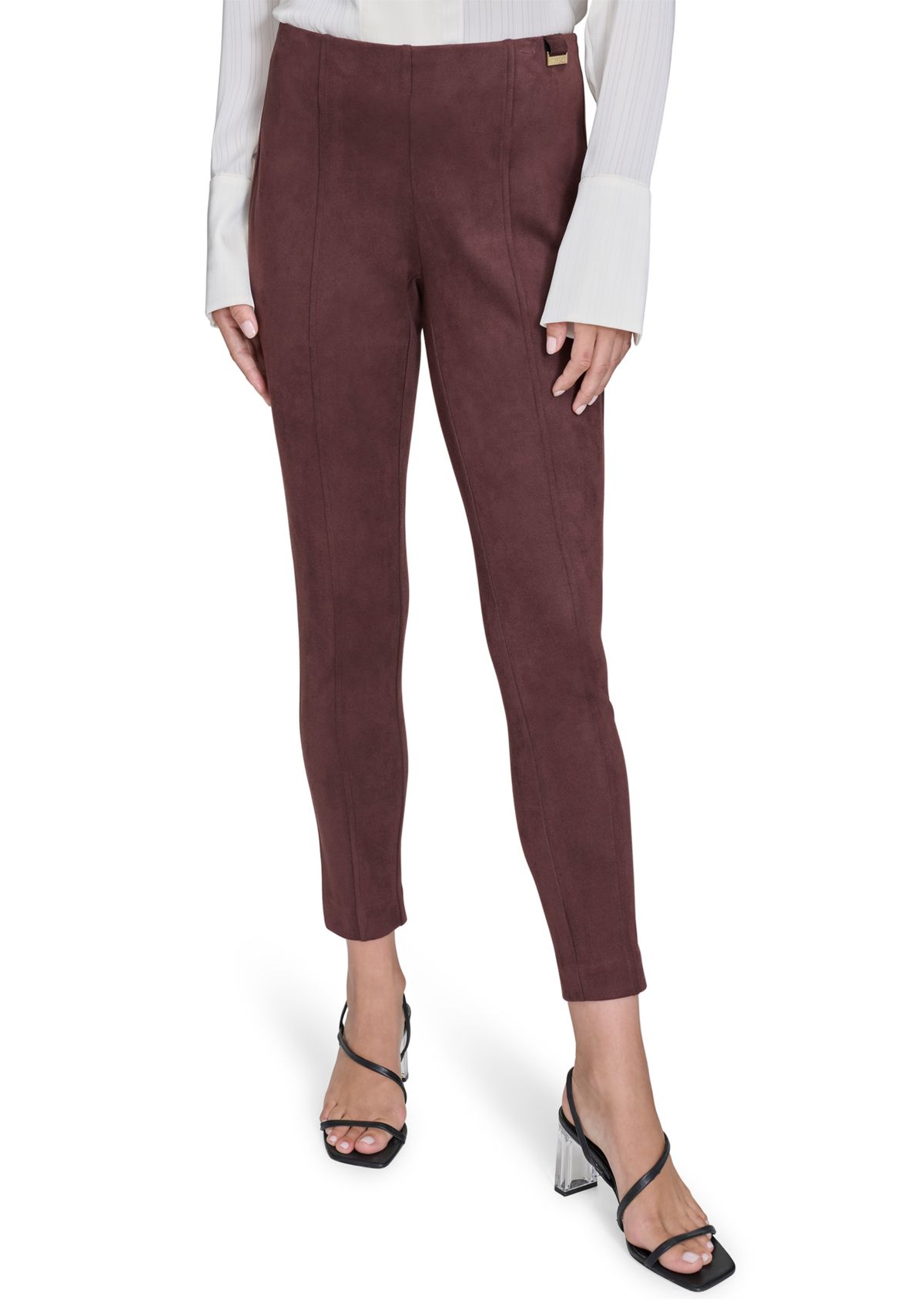 Womens Vegan Suede Pants