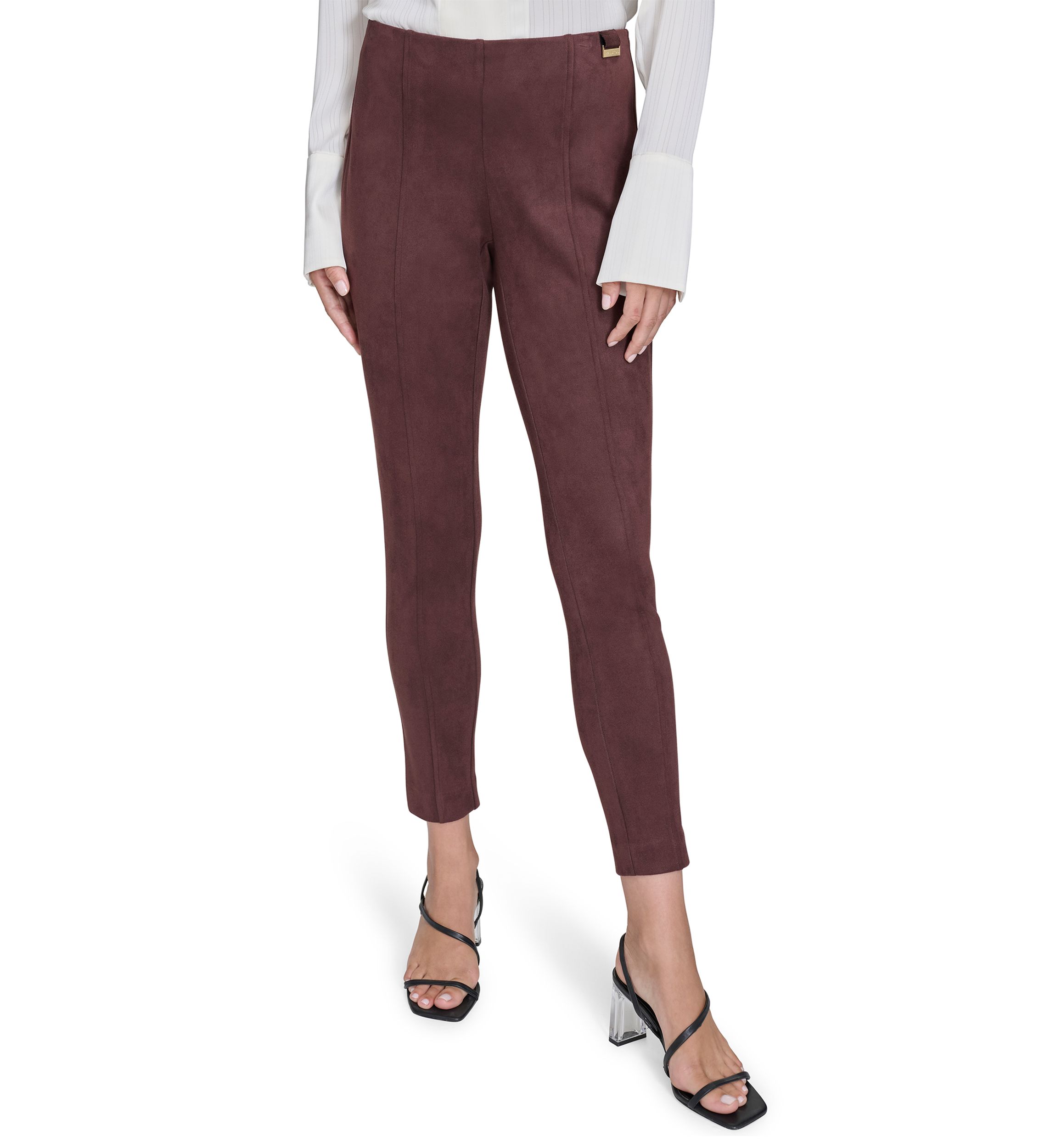 Womens Vegan Suede Pants