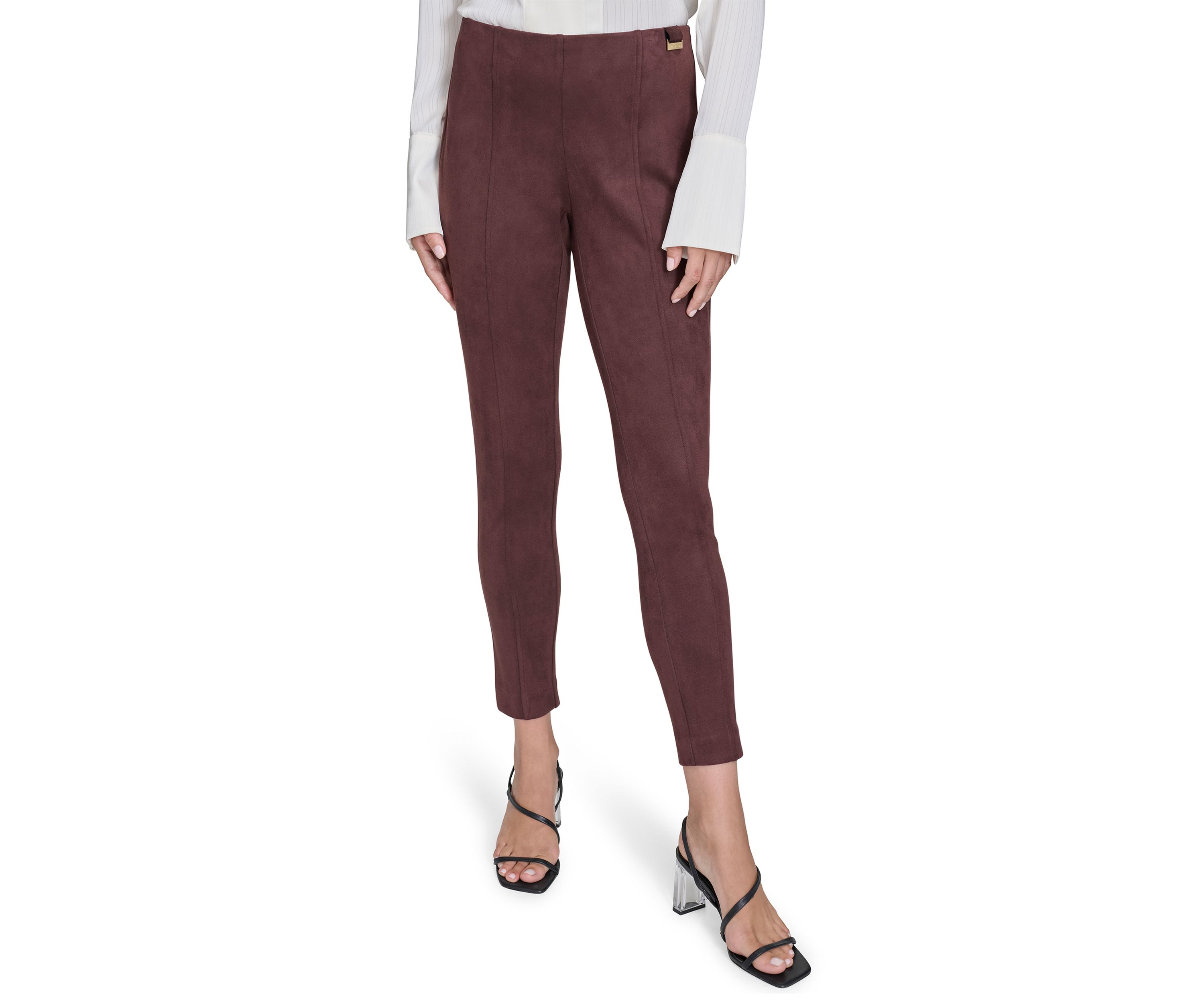 Womens Vegan Suede Pants