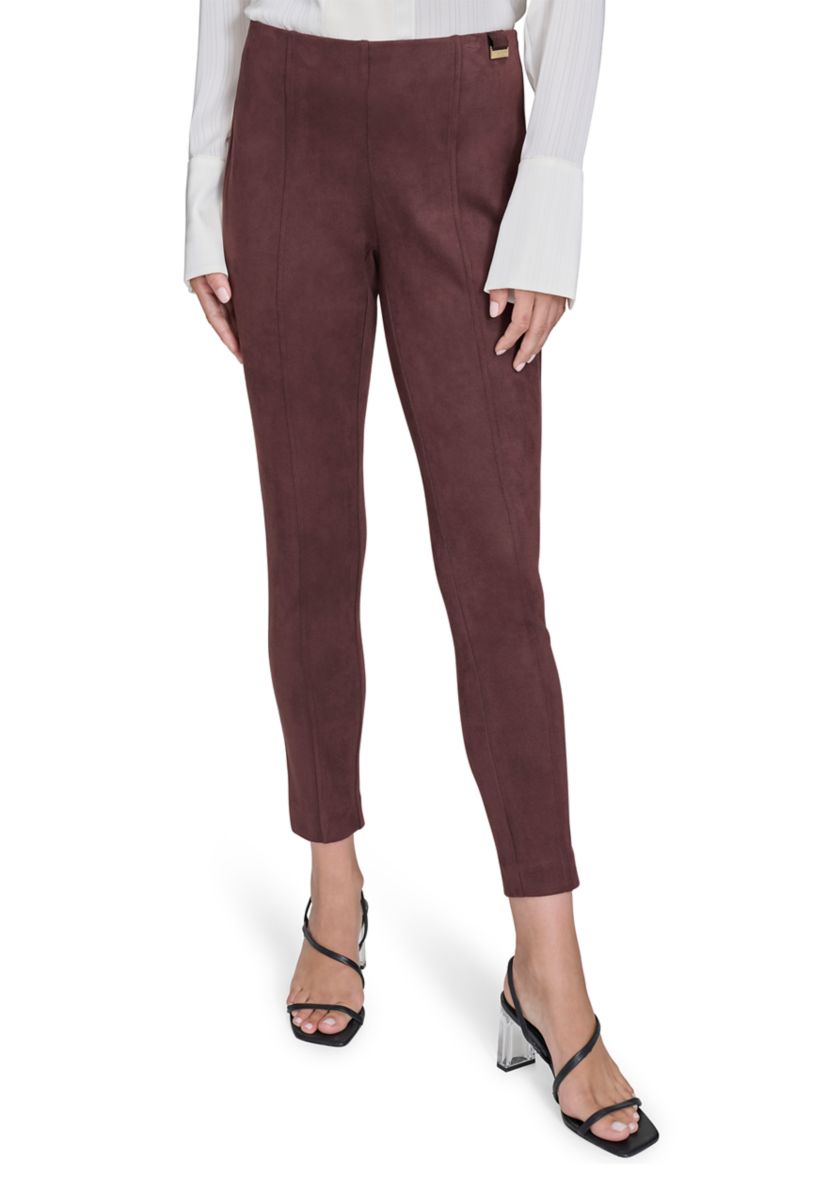 Womens Vegan Suede Pants