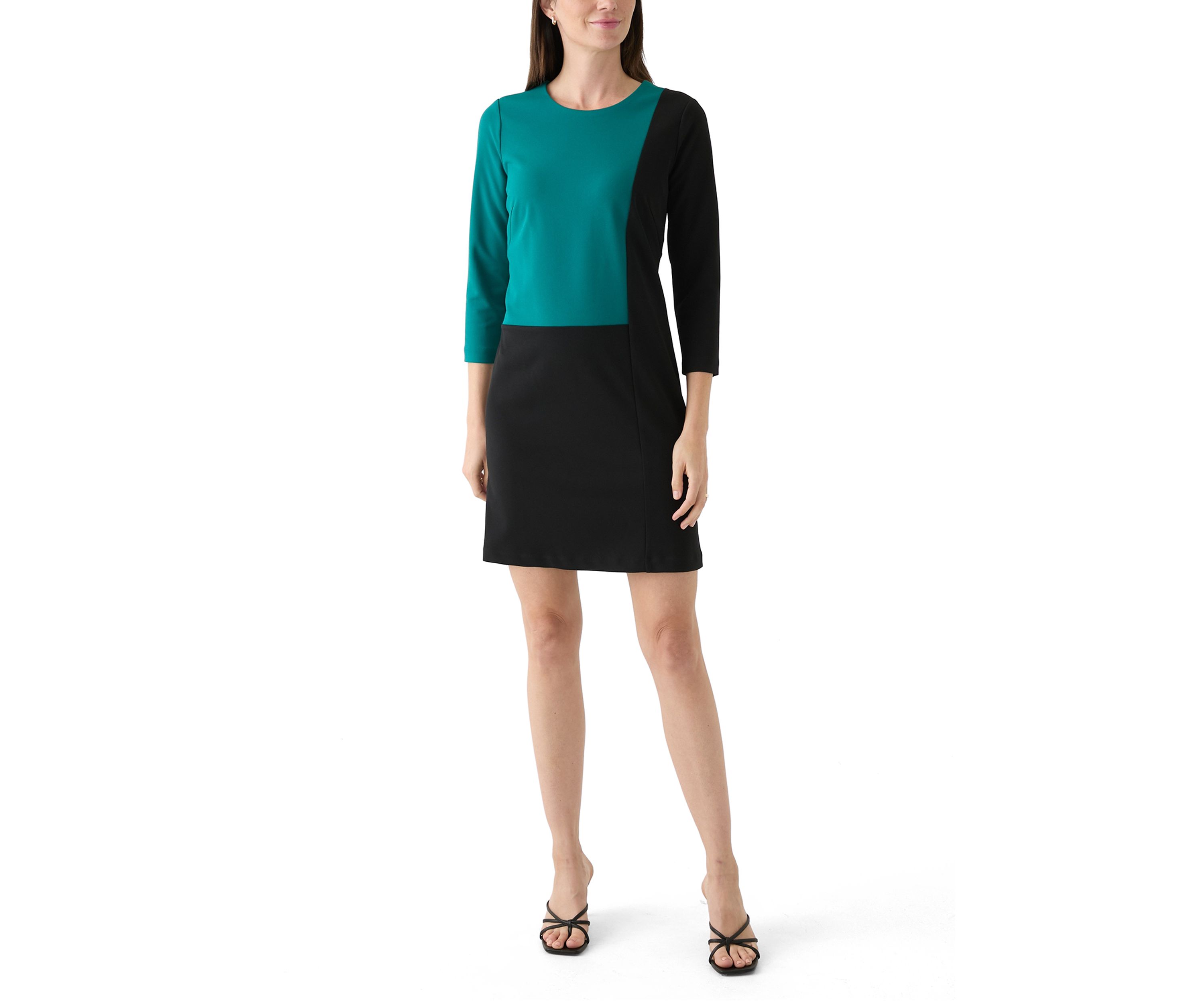 Womens Cube Color Block Dress