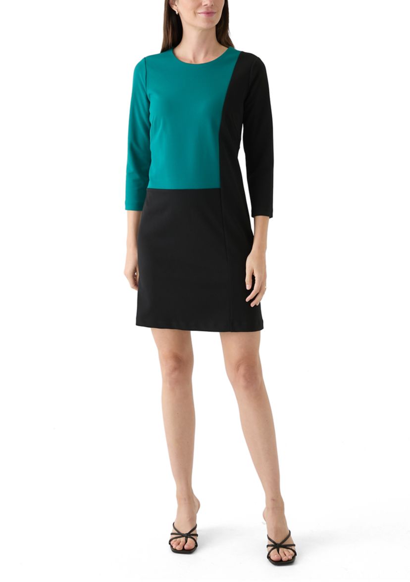 Womens Cube Color Block Dress