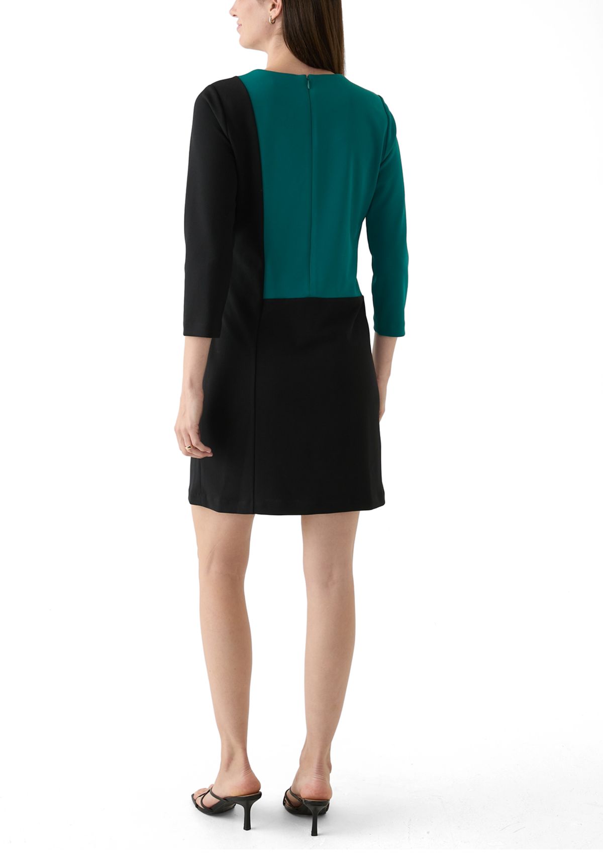 Womens Cube Color Block Dress