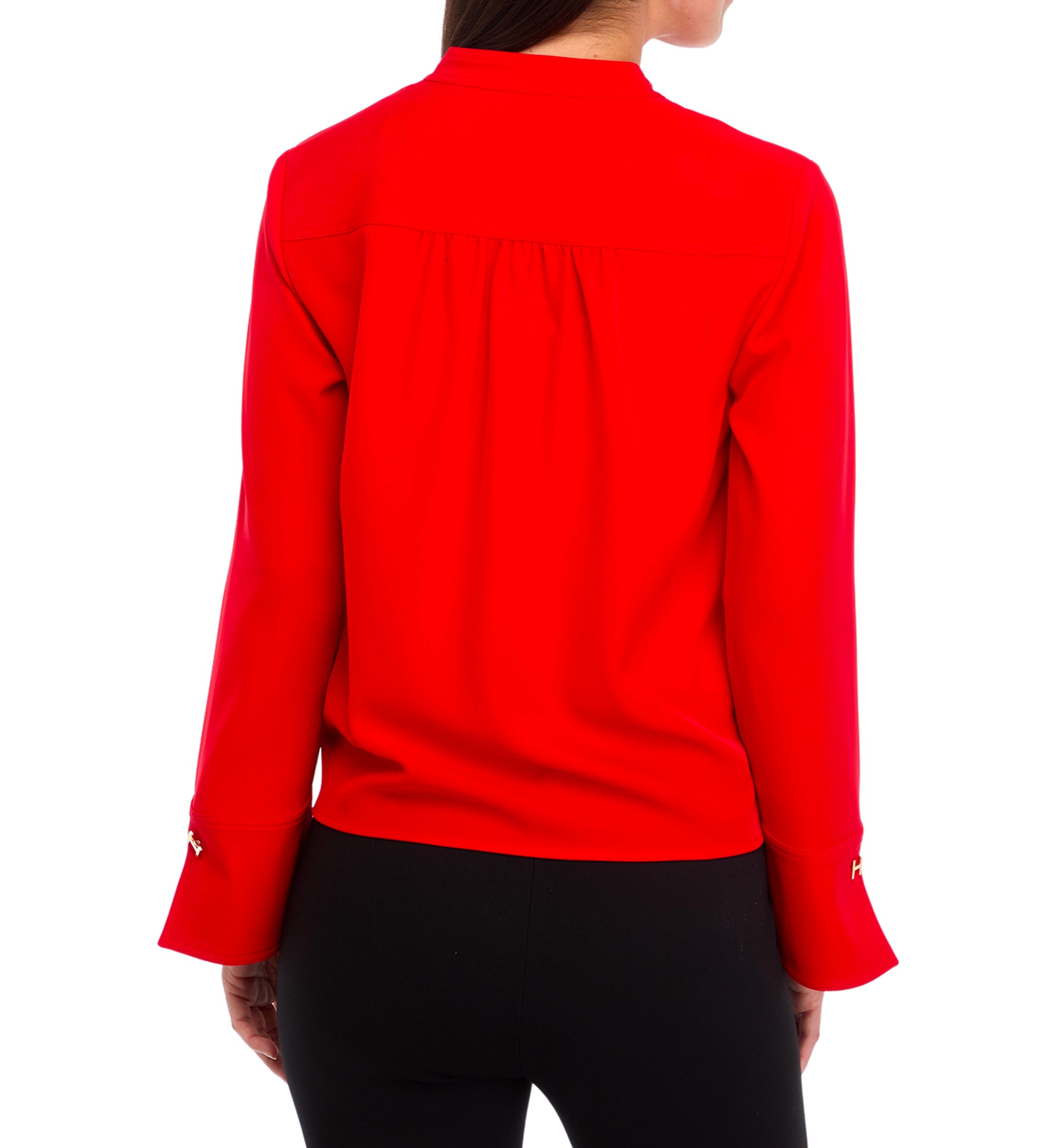 Womens V-Neck Cropped Tunic Top 