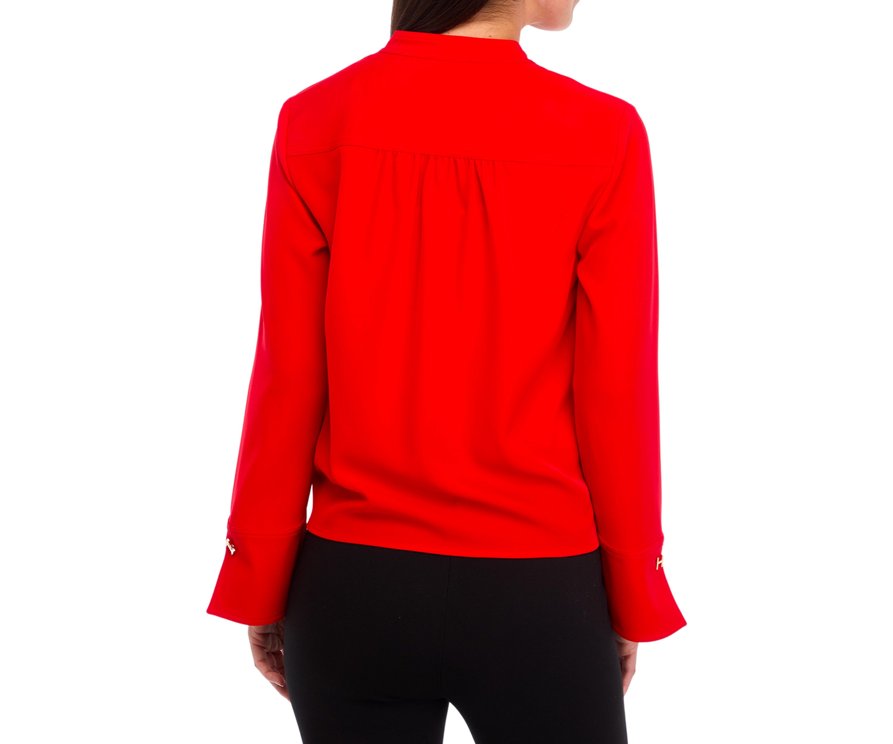 Womens V-Neck Cropped Tunic Top 