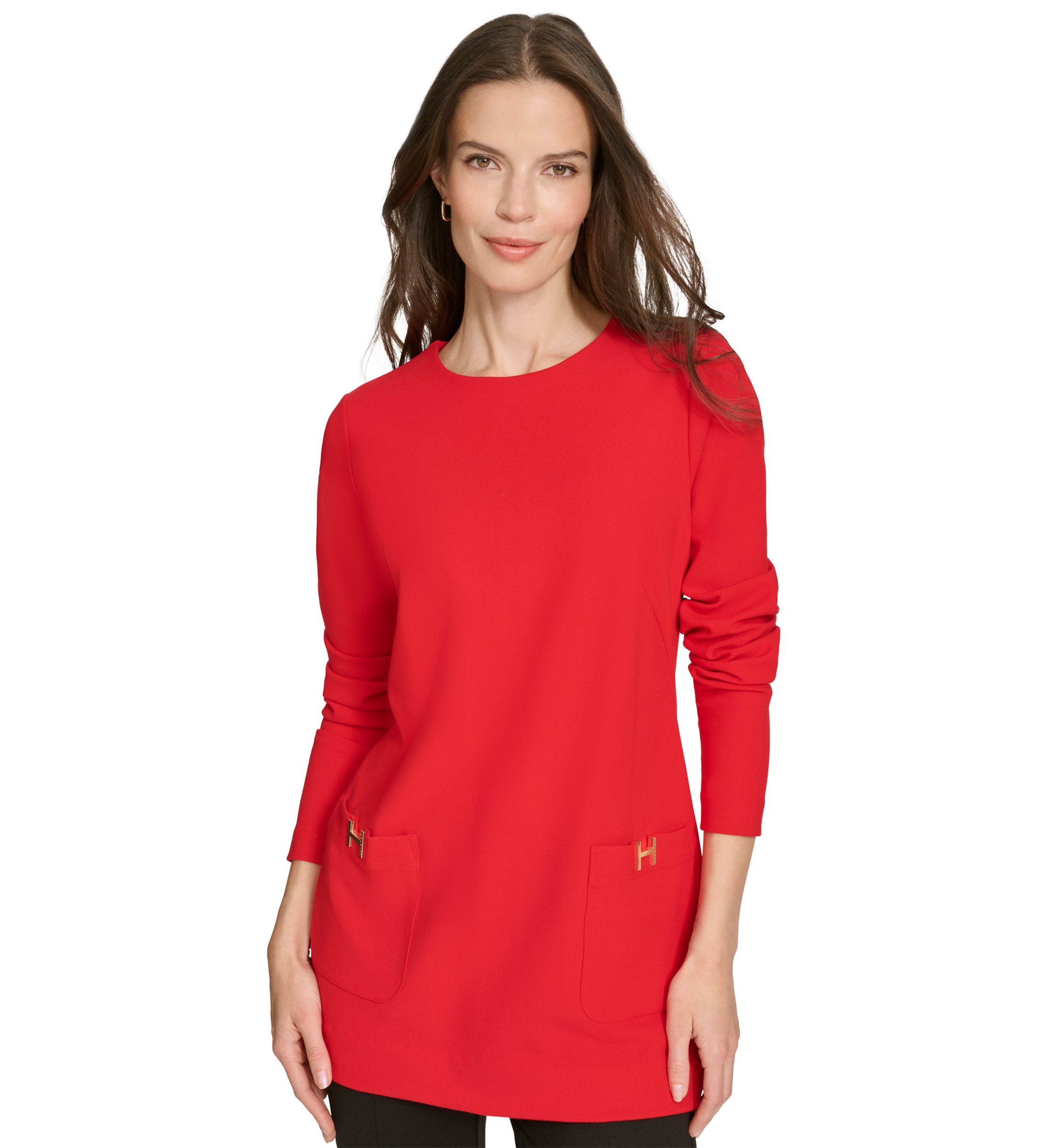 Womens H Pocket Tunic Top