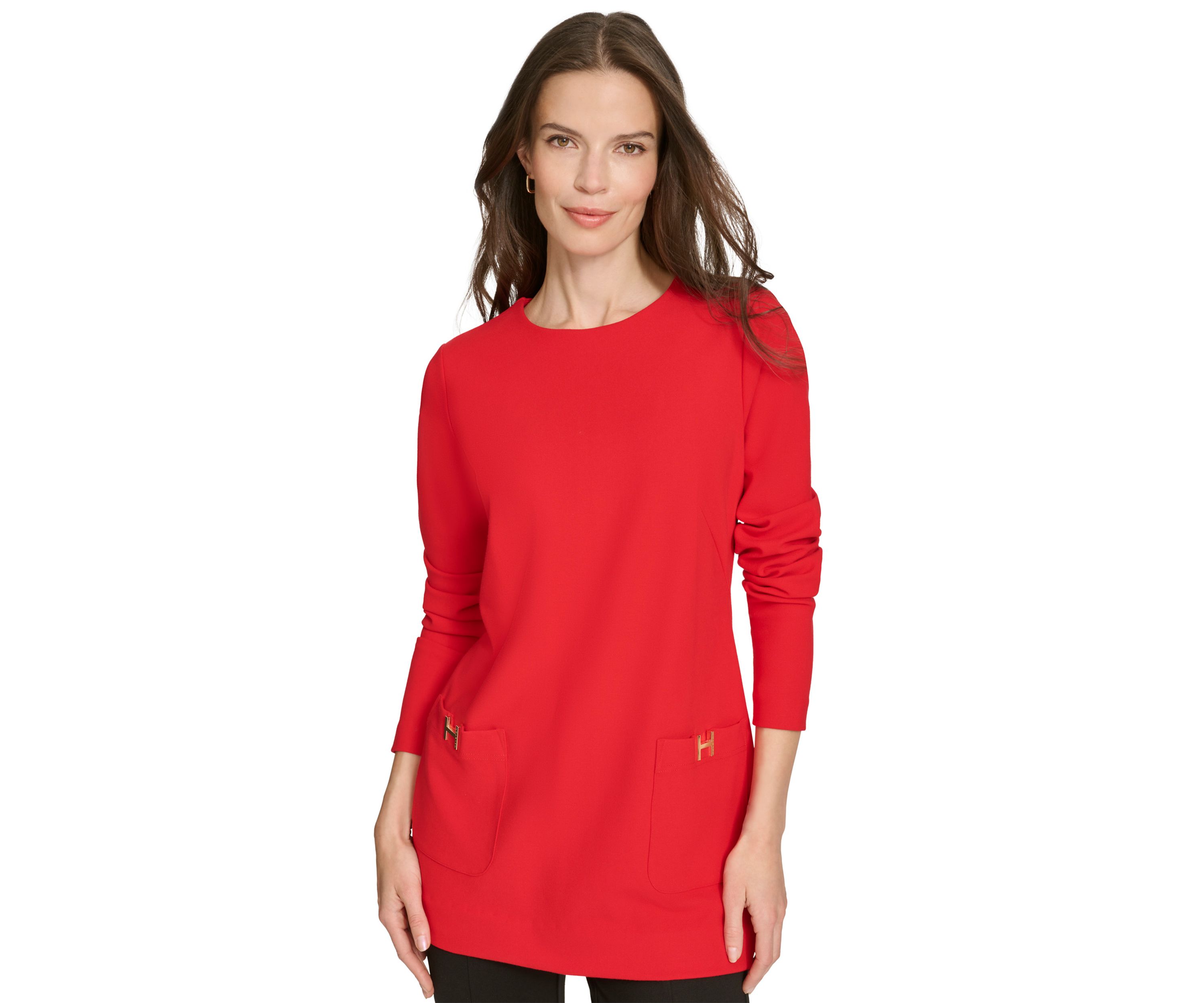 Womens H Pocket Tunic Top